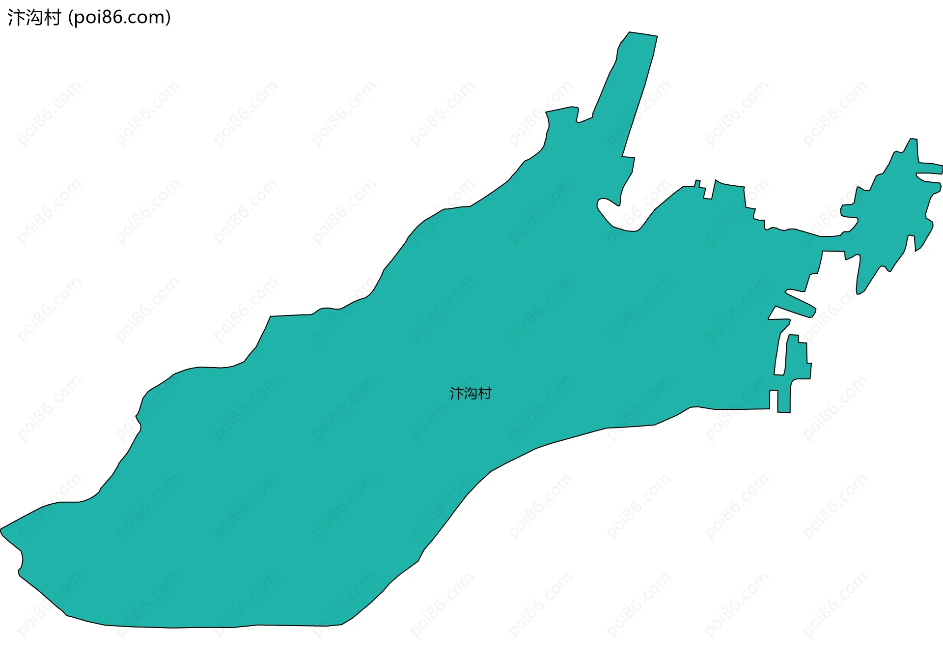 汴沟村边界地图