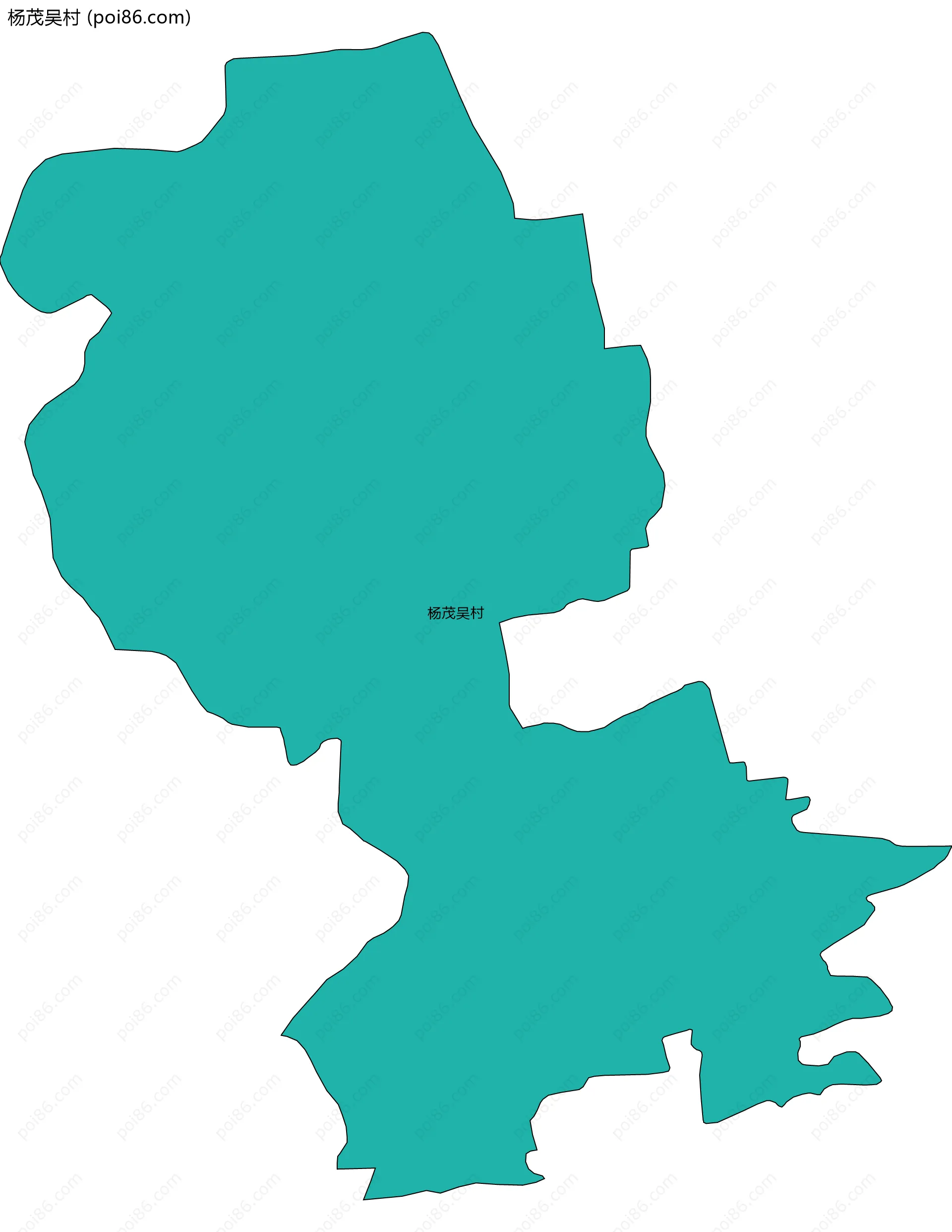 杨茂吴村边界地图