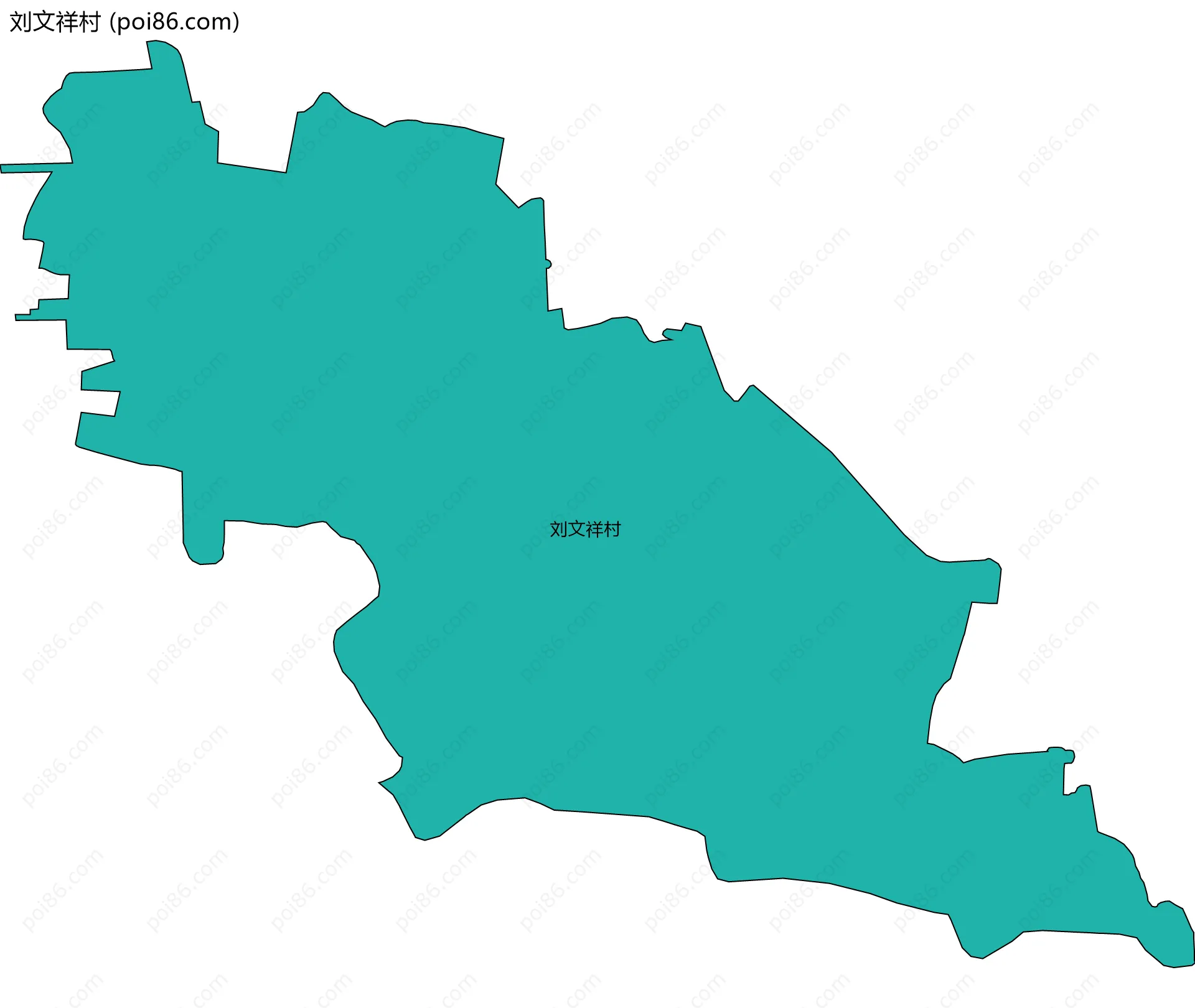 刘文祥村边界地图
