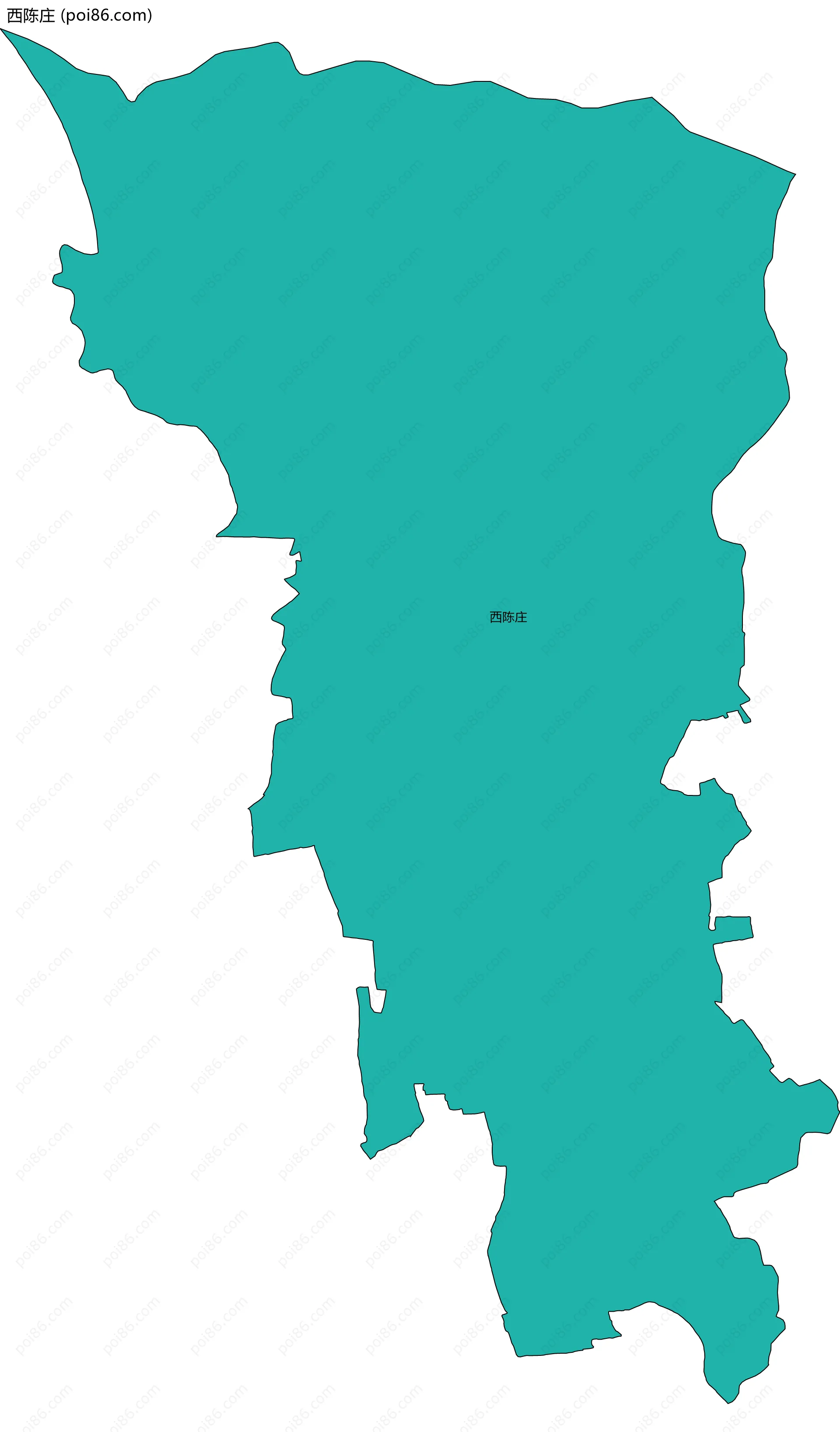西陈庄边界地图
