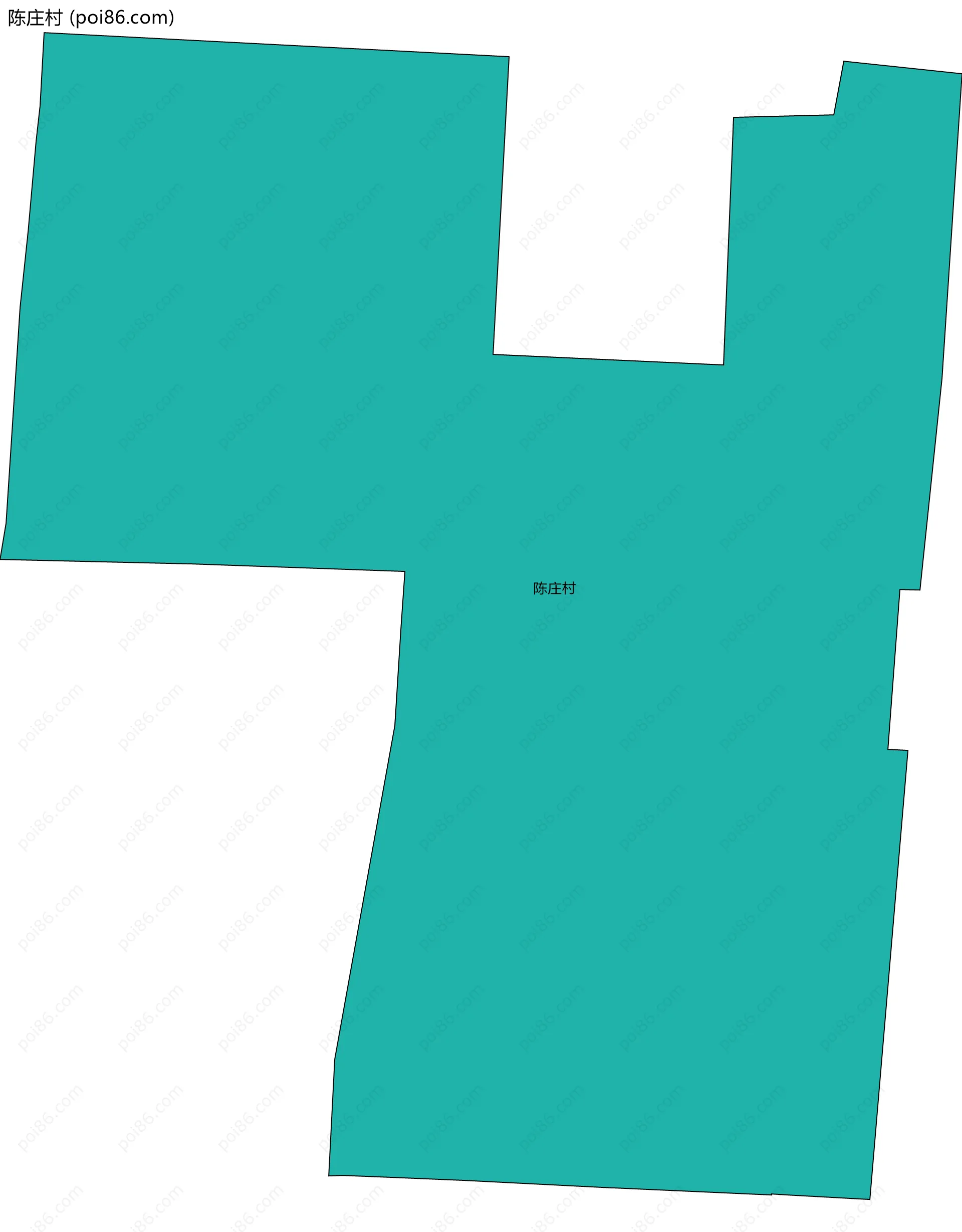 陈庄村边界地图