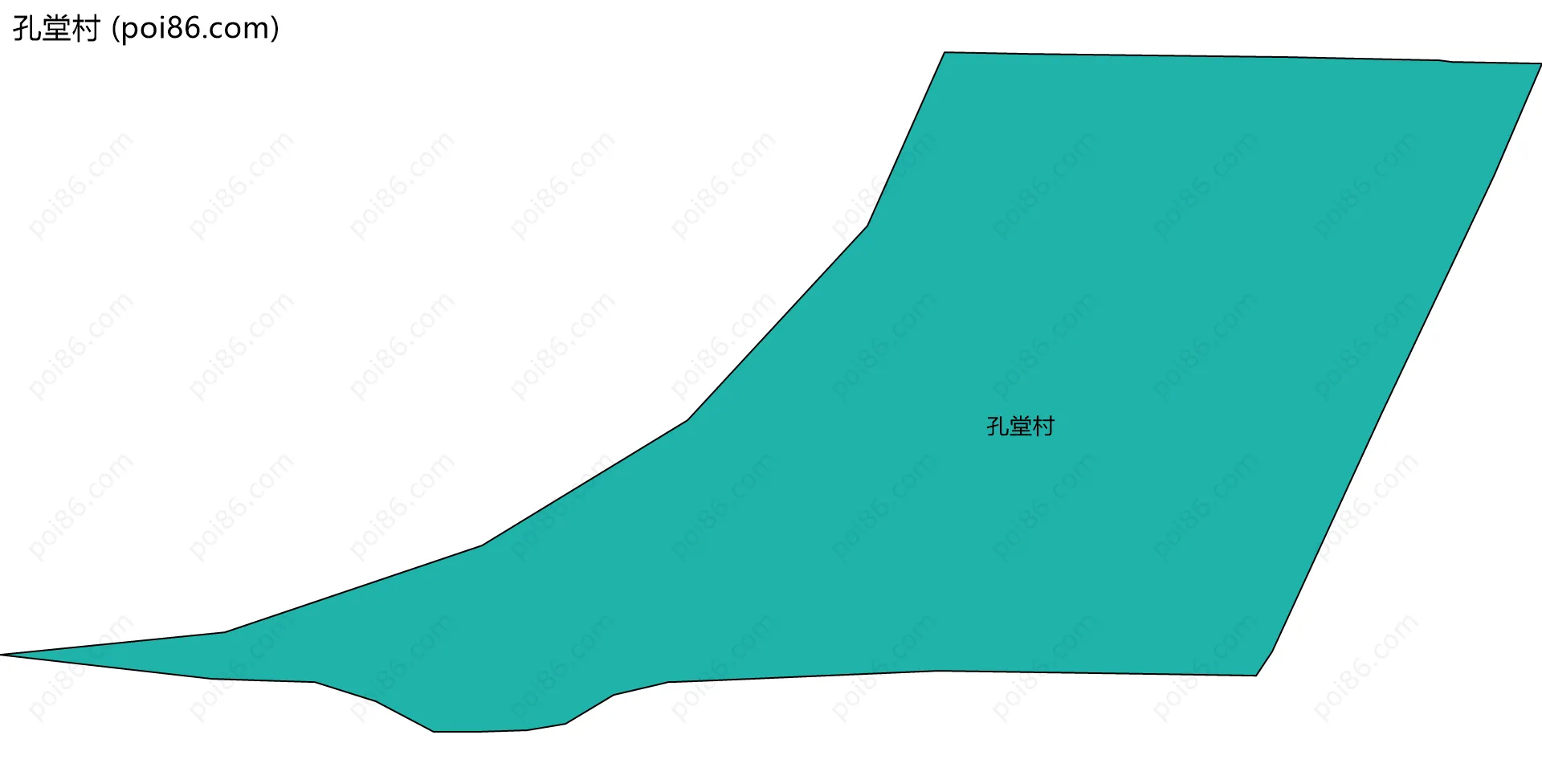 孔堂村边界地图