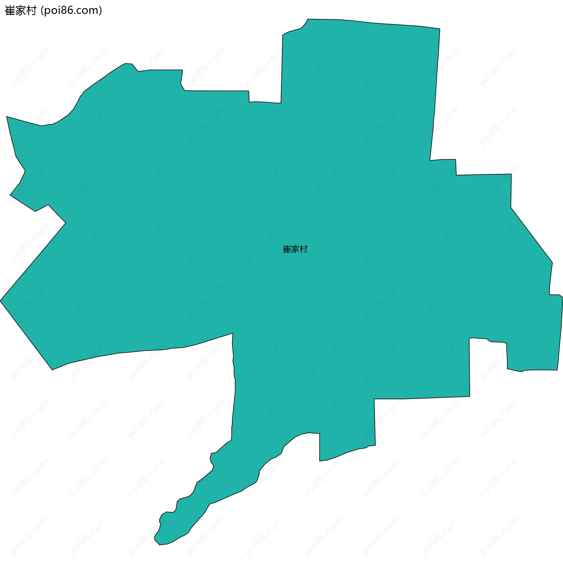 崔家村边界地图