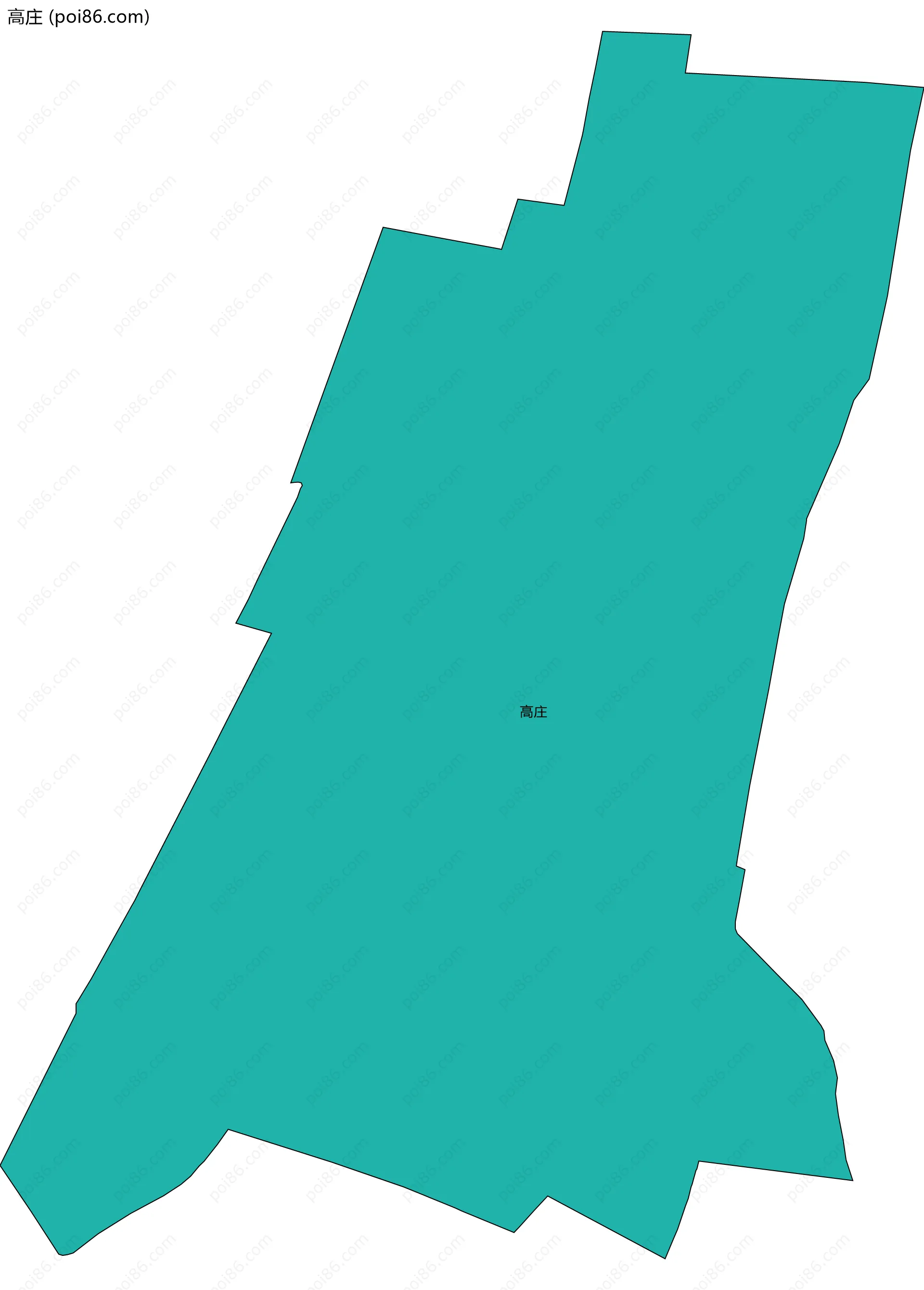 高庄边界地图
