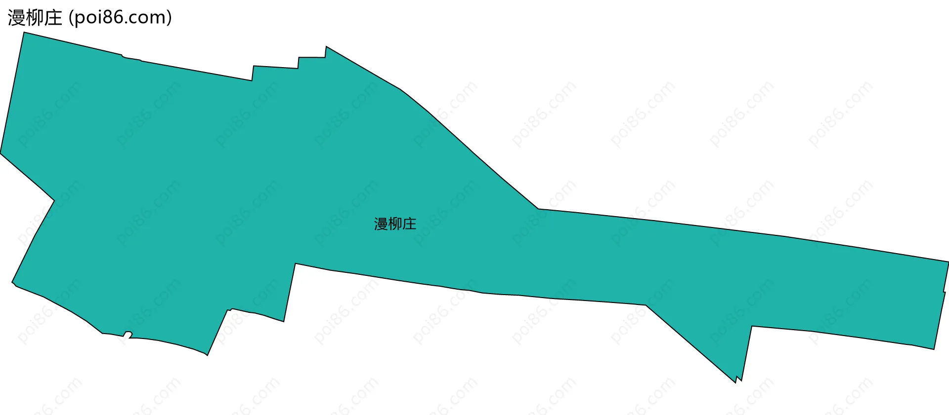 漫柳庄边界地图