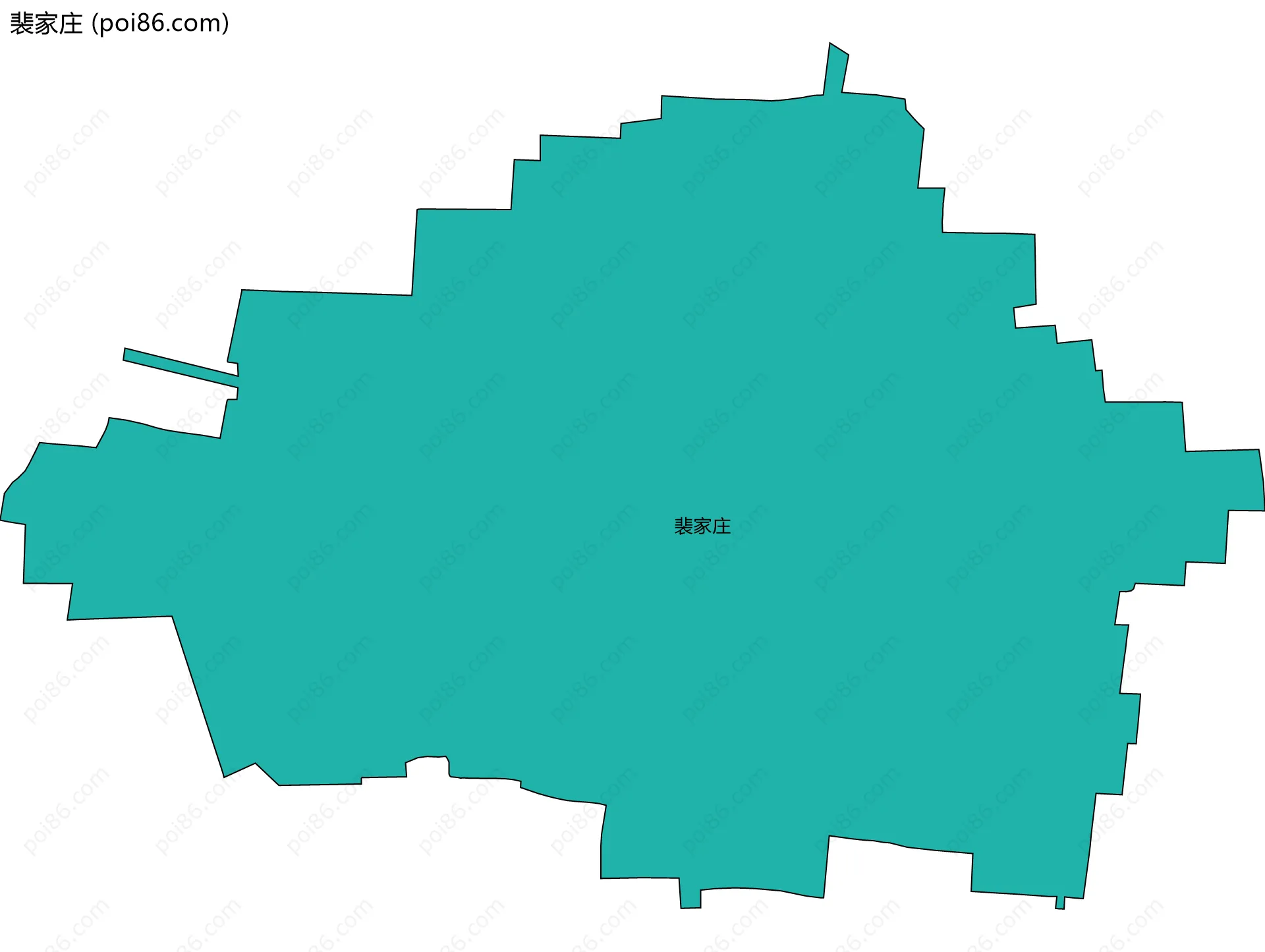 裴家庄边界地图