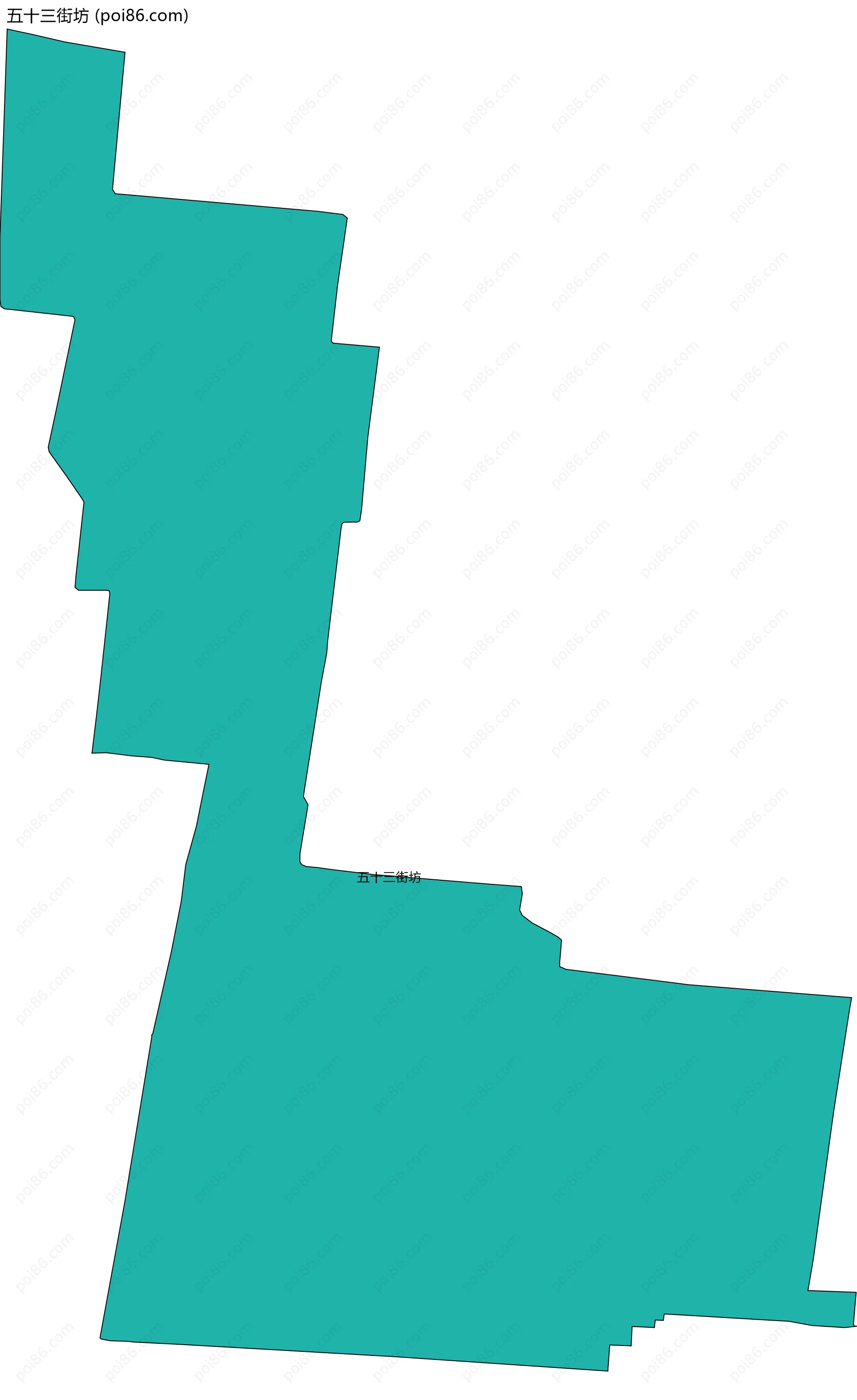 五十三街坊边界地图