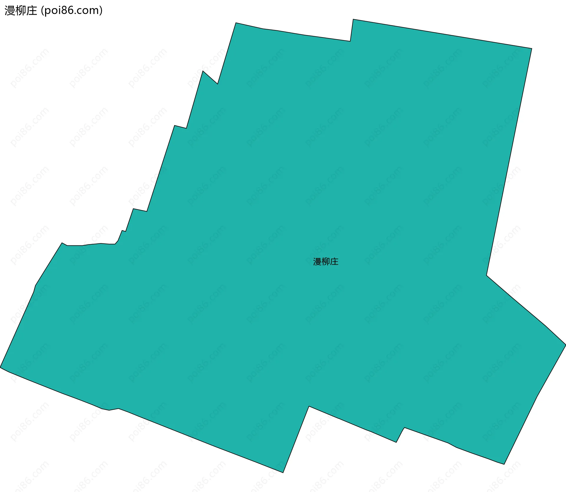 漫柳庄边界地图