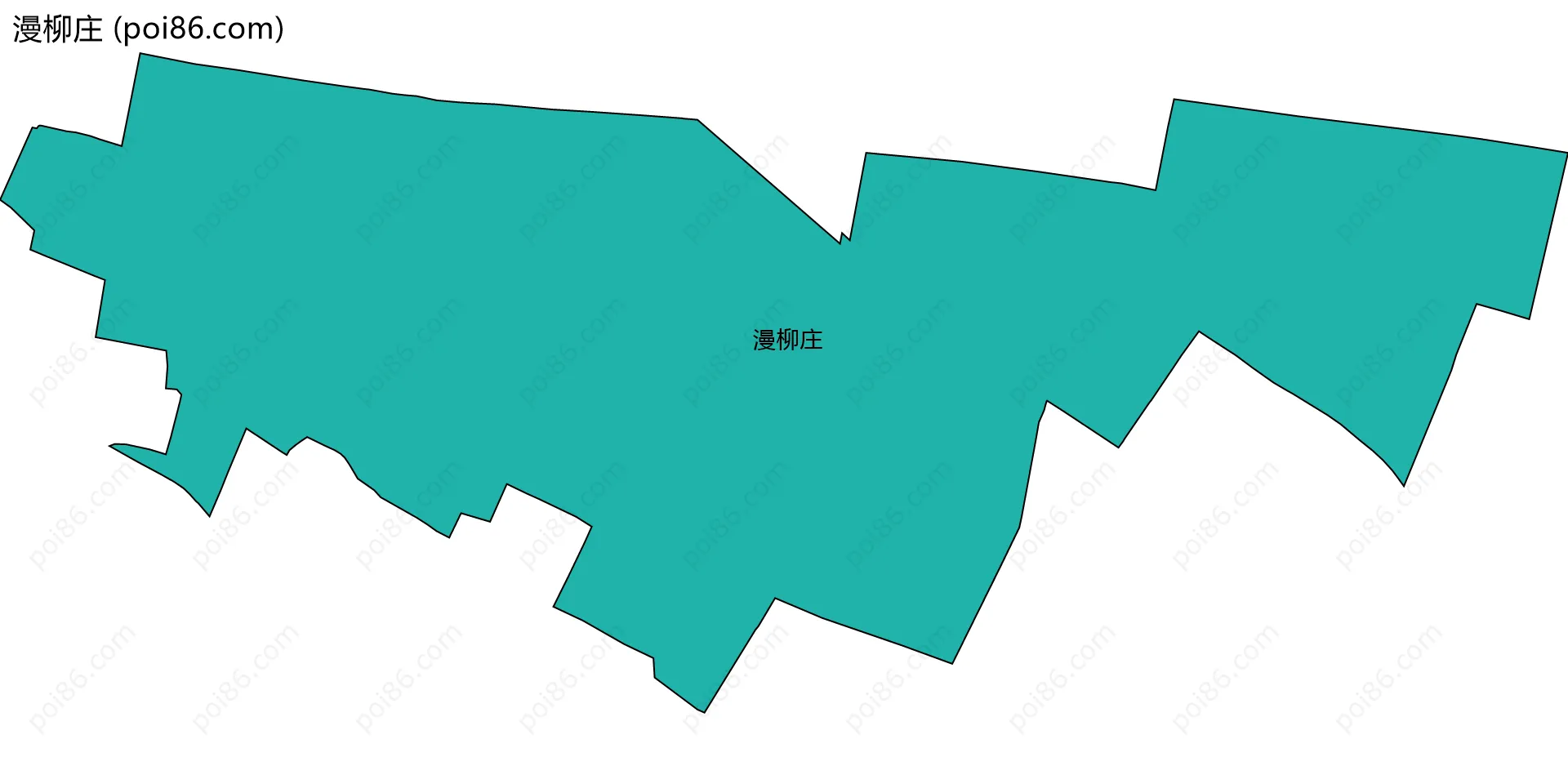 漫柳庄边界地图