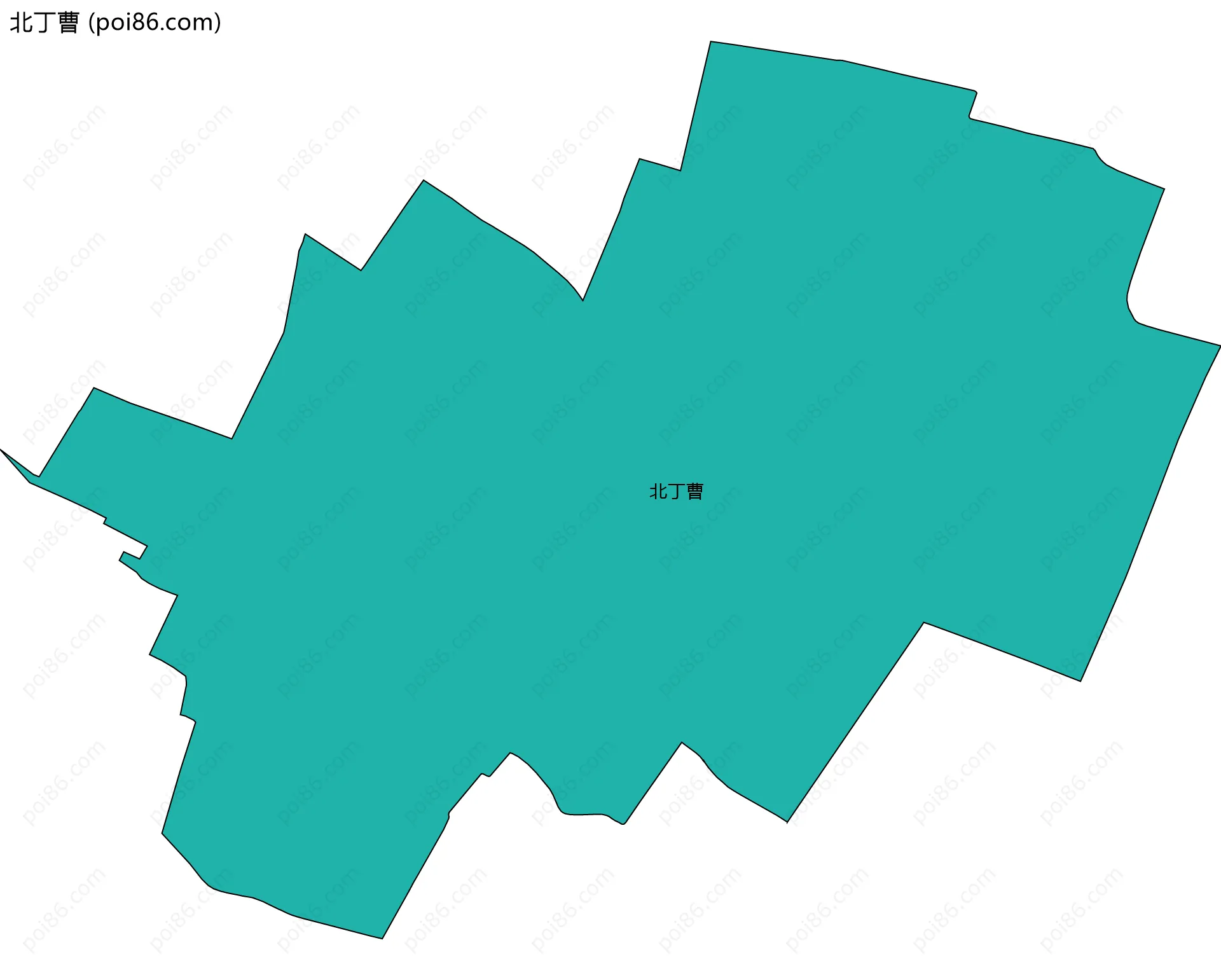 北丁曹边界地图