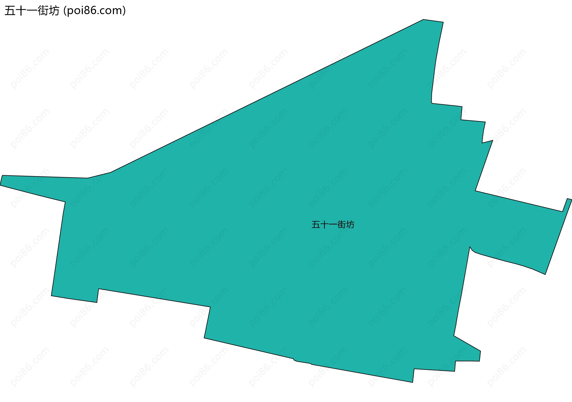五十一街坊边界地图