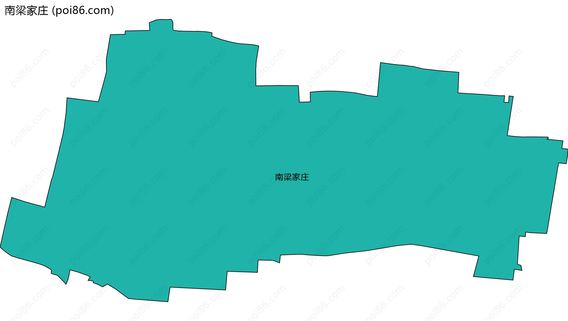 南梁家庄边界地图