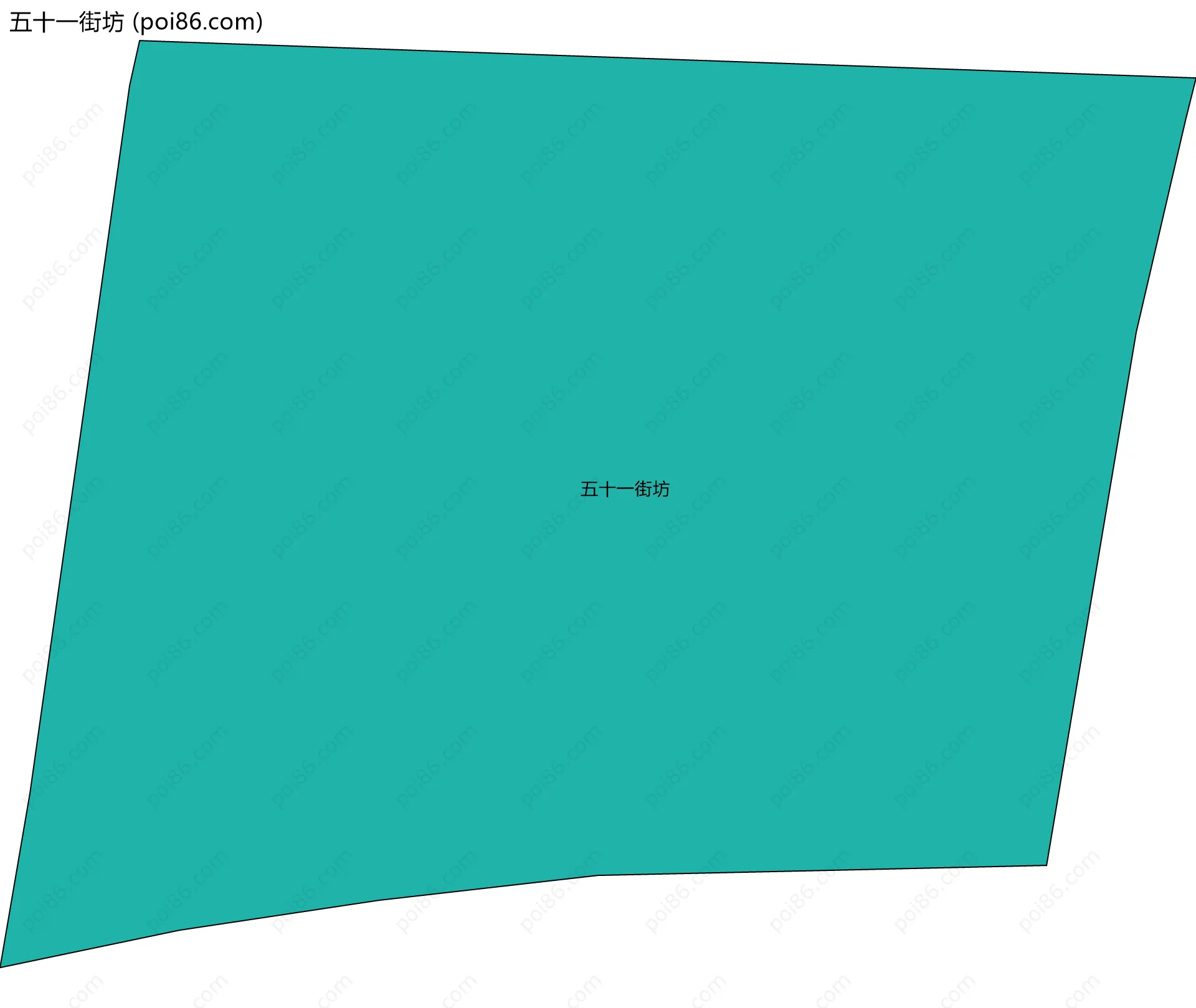 五十一街坊边界地图