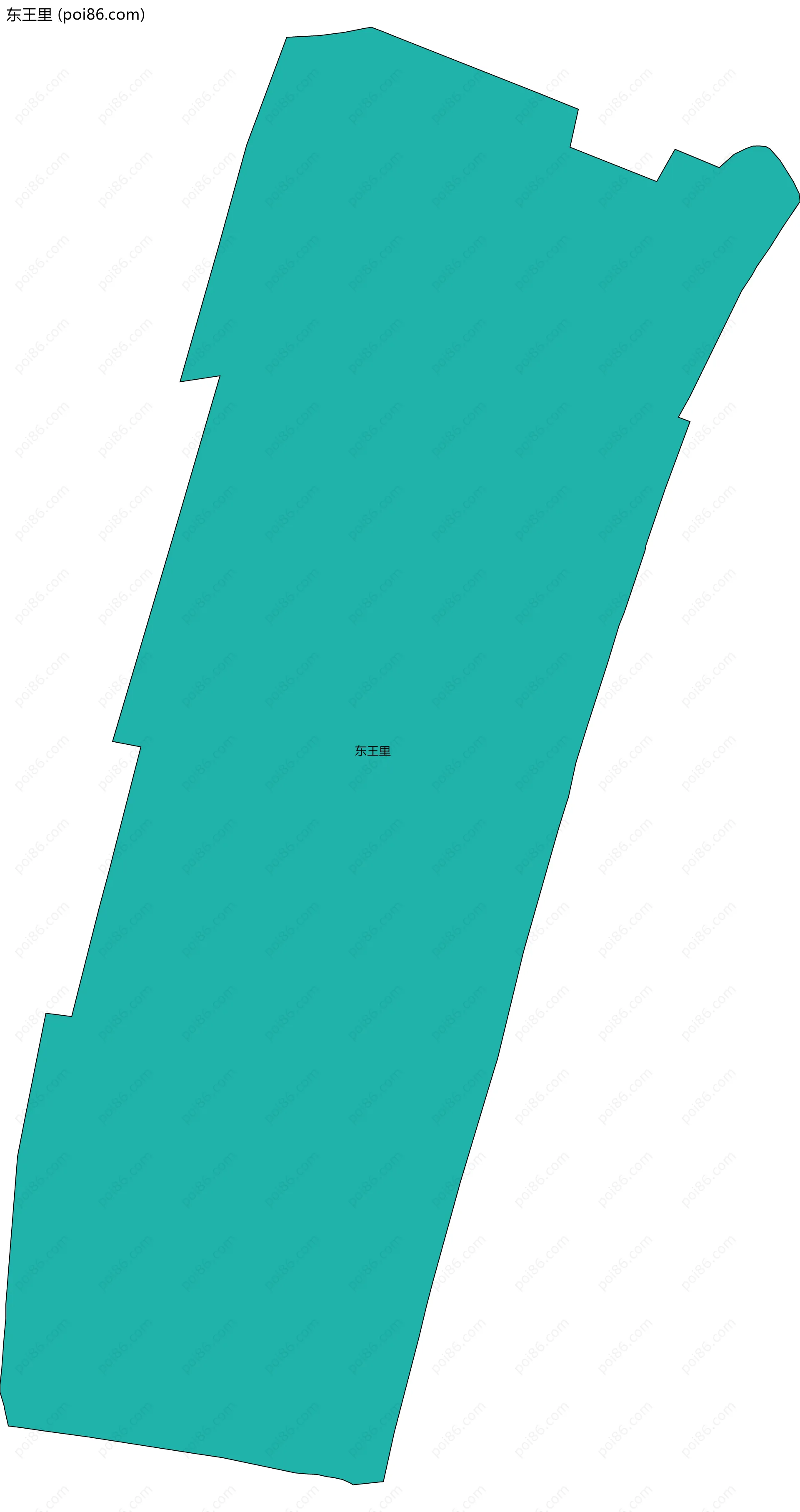 东王里边界地图