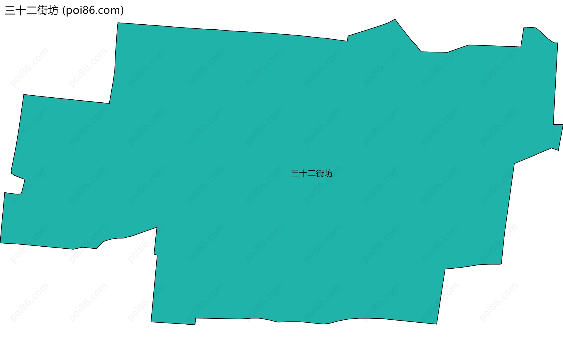 三十二街坊边界地图