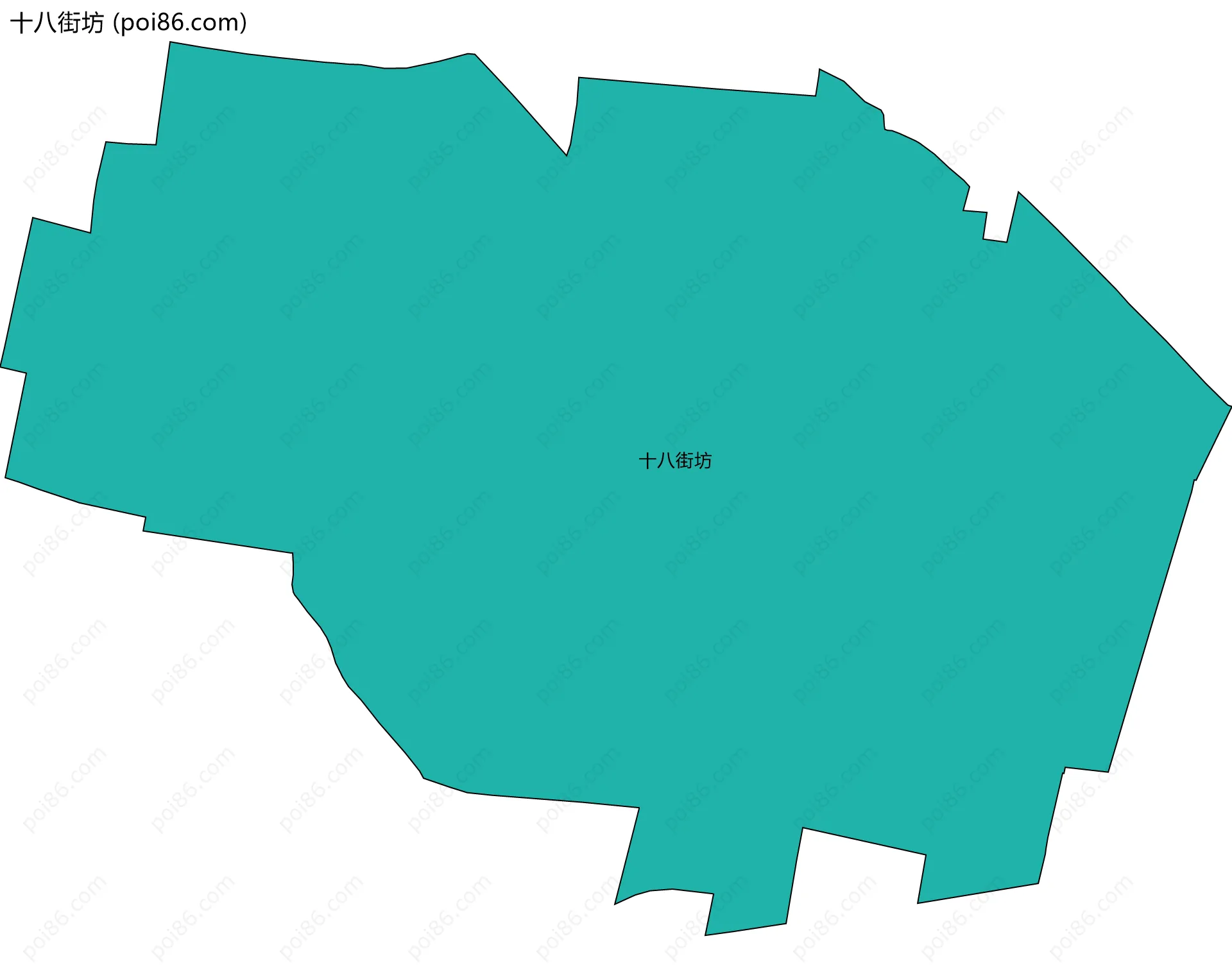 十八街坊边界地图