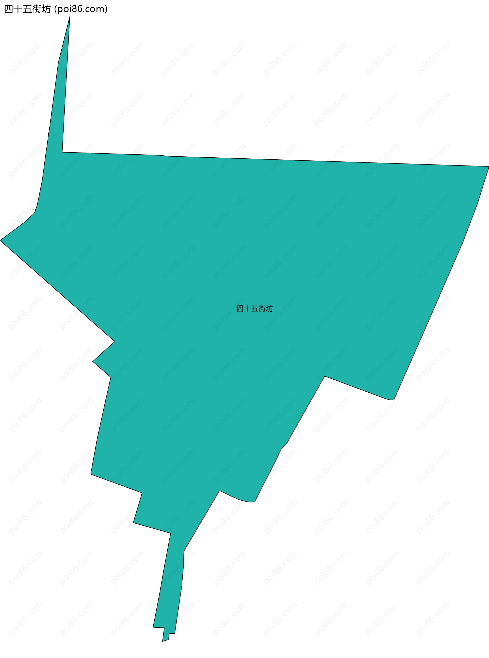 四十五街坊边界地图