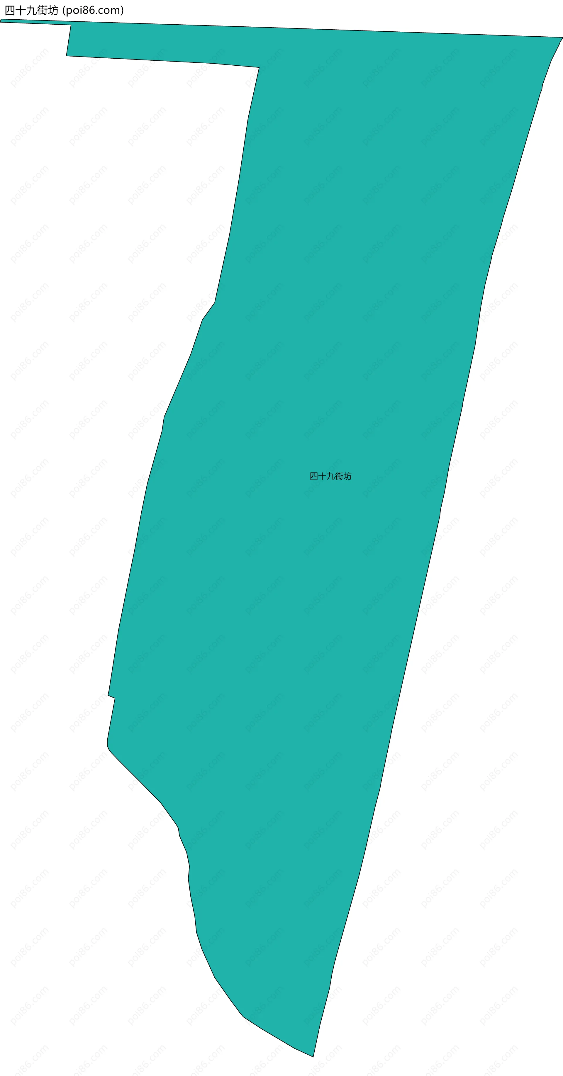 四十九街坊边界地图