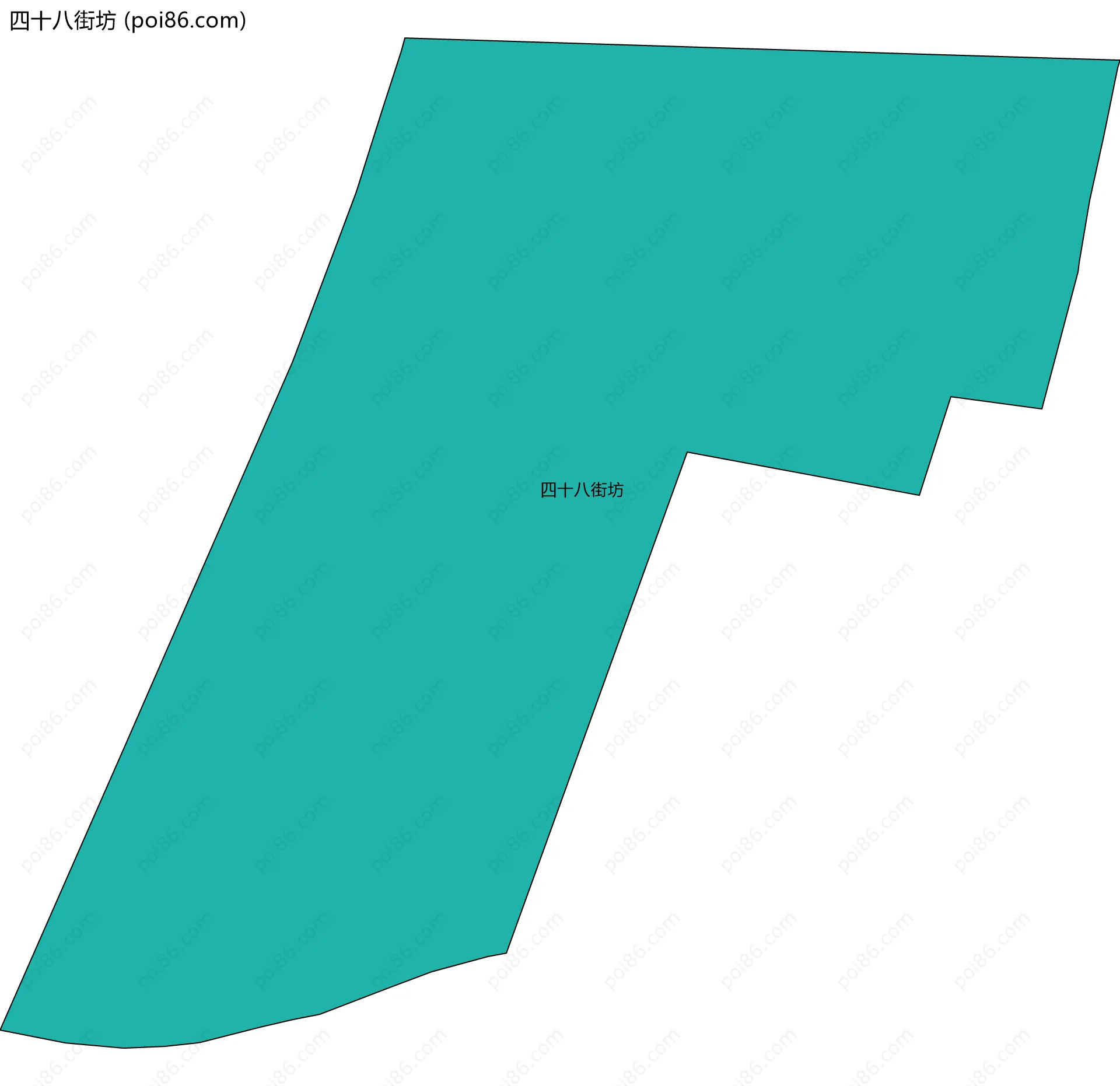四十八街坊边界地图