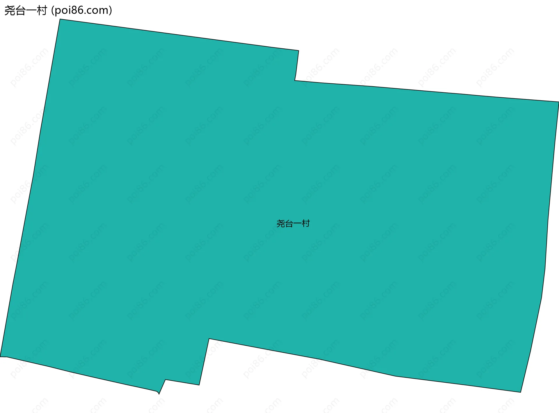 尧台一村边界地图