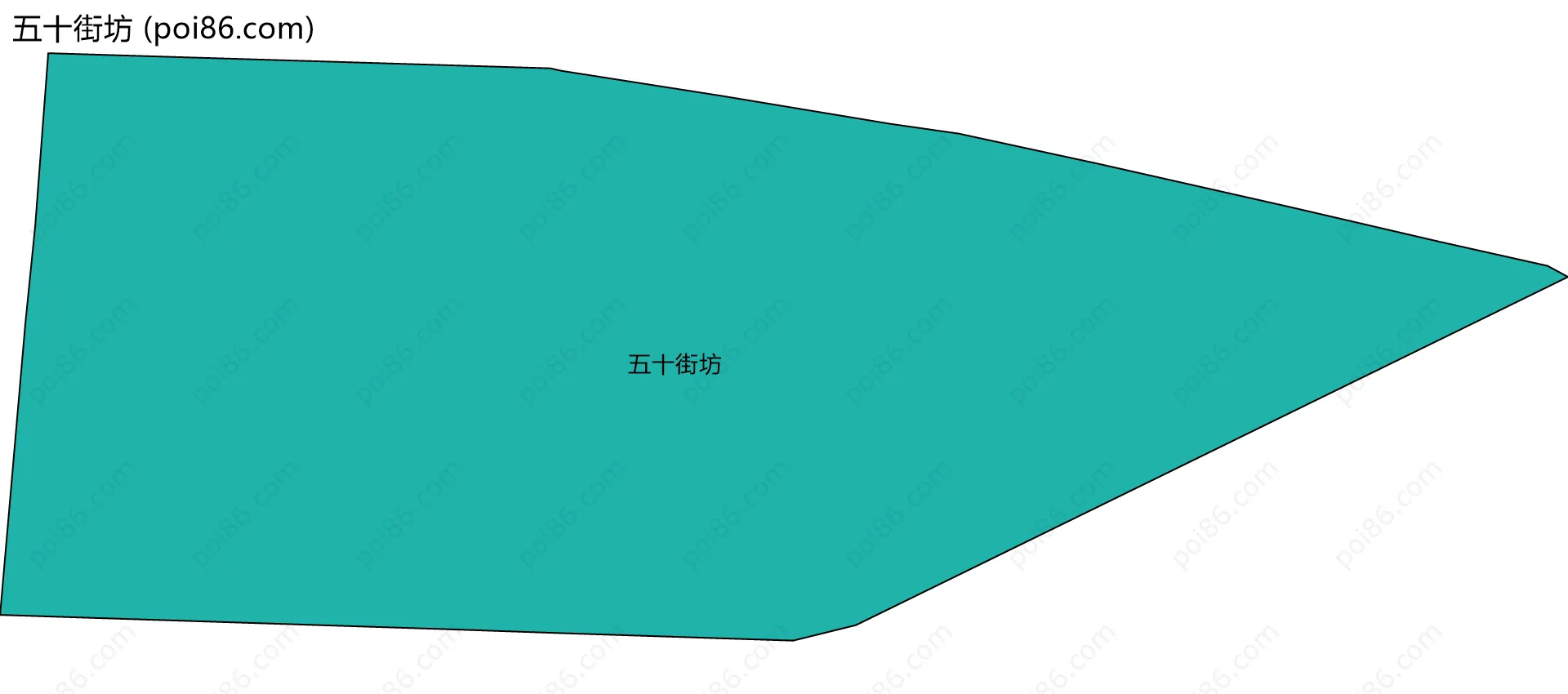 五十街坊边界地图