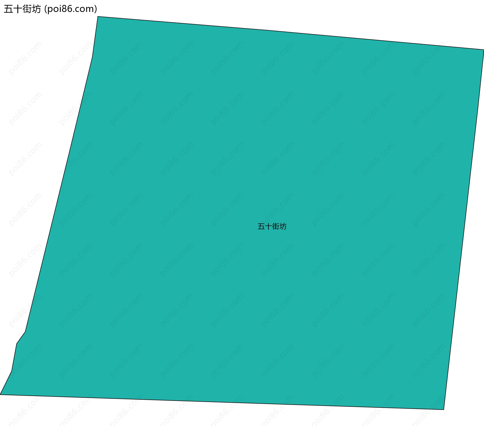 五十街坊边界地图