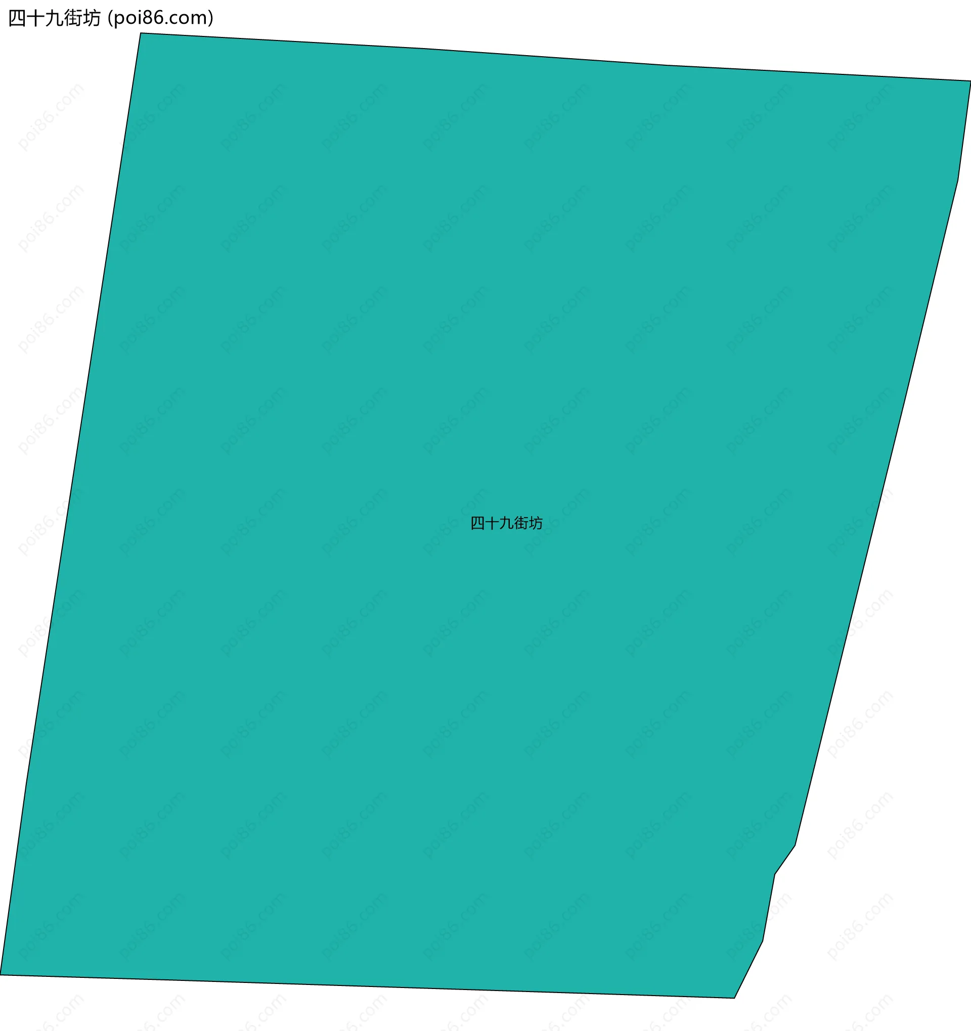 四十九街坊边界地图