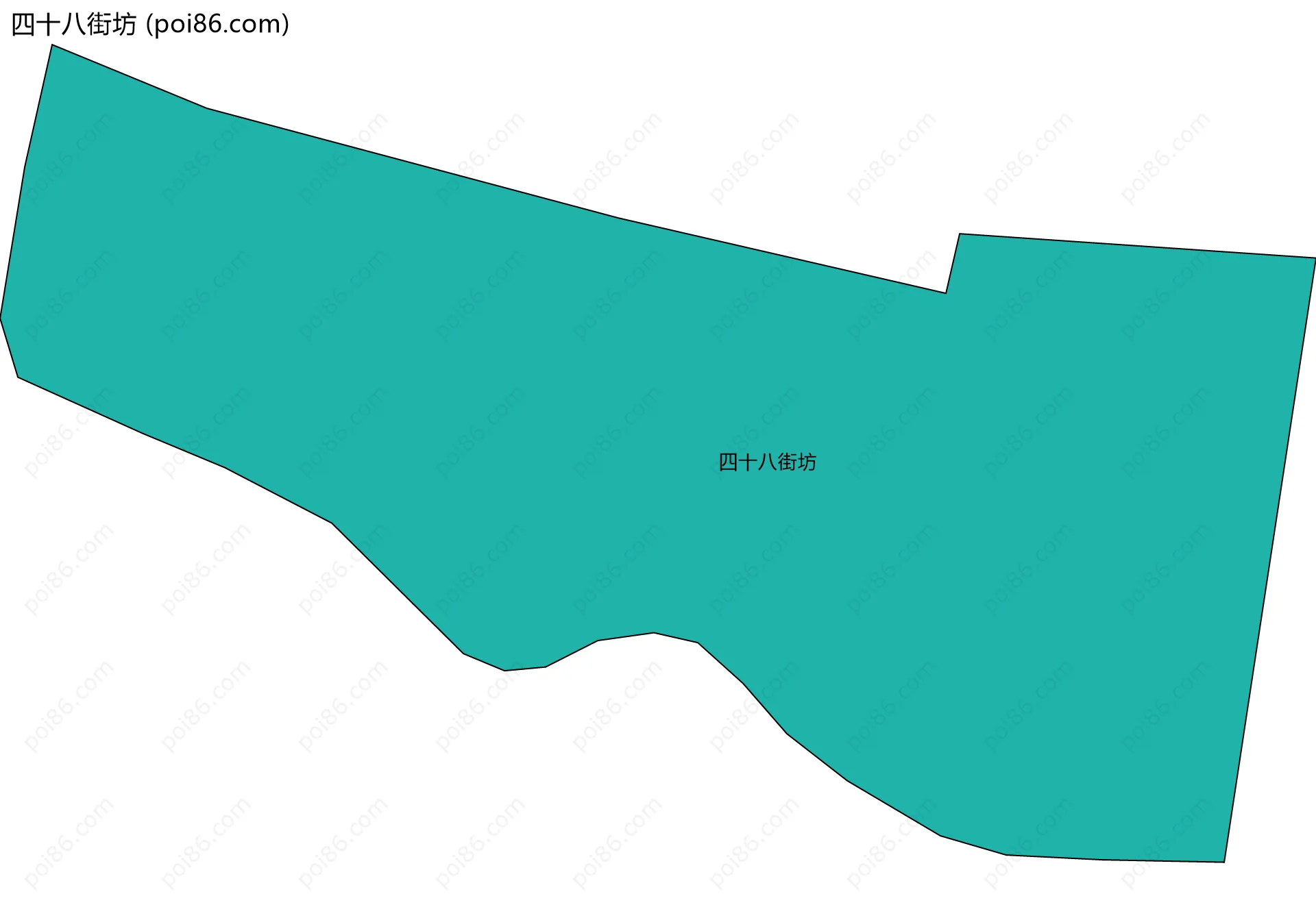 四十八街坊边界地图