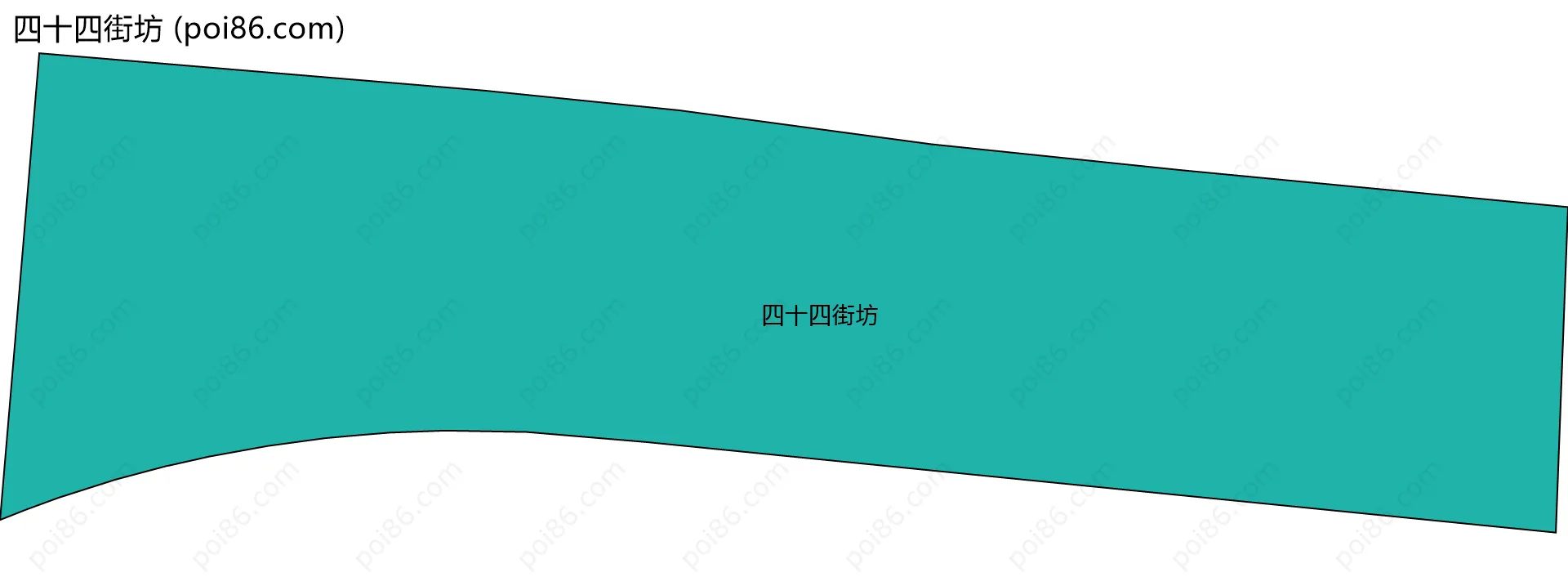 四十四街坊边界地图