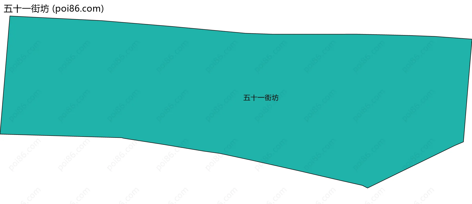 五十一街坊边界地图