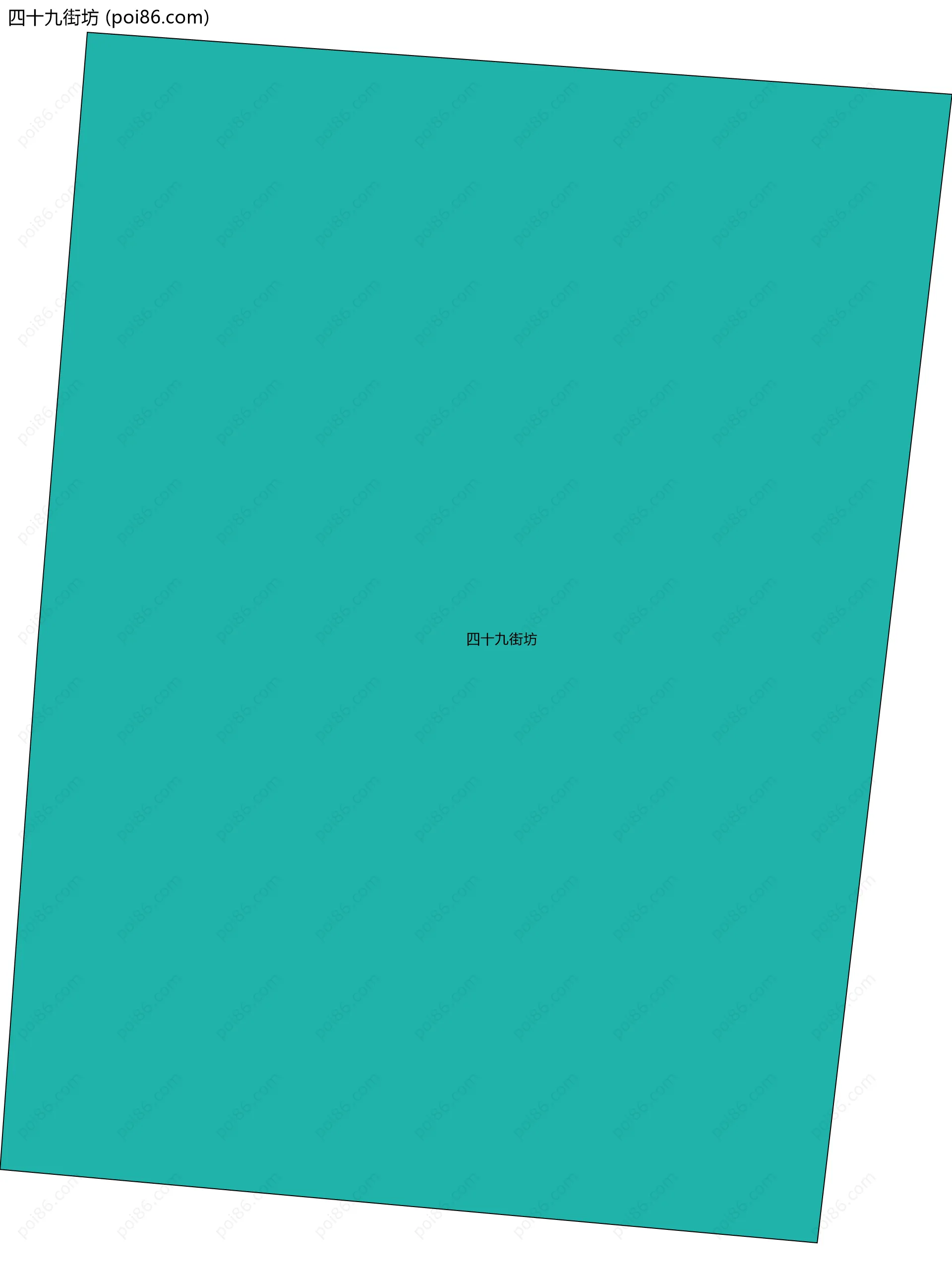 四十九街坊边界地图