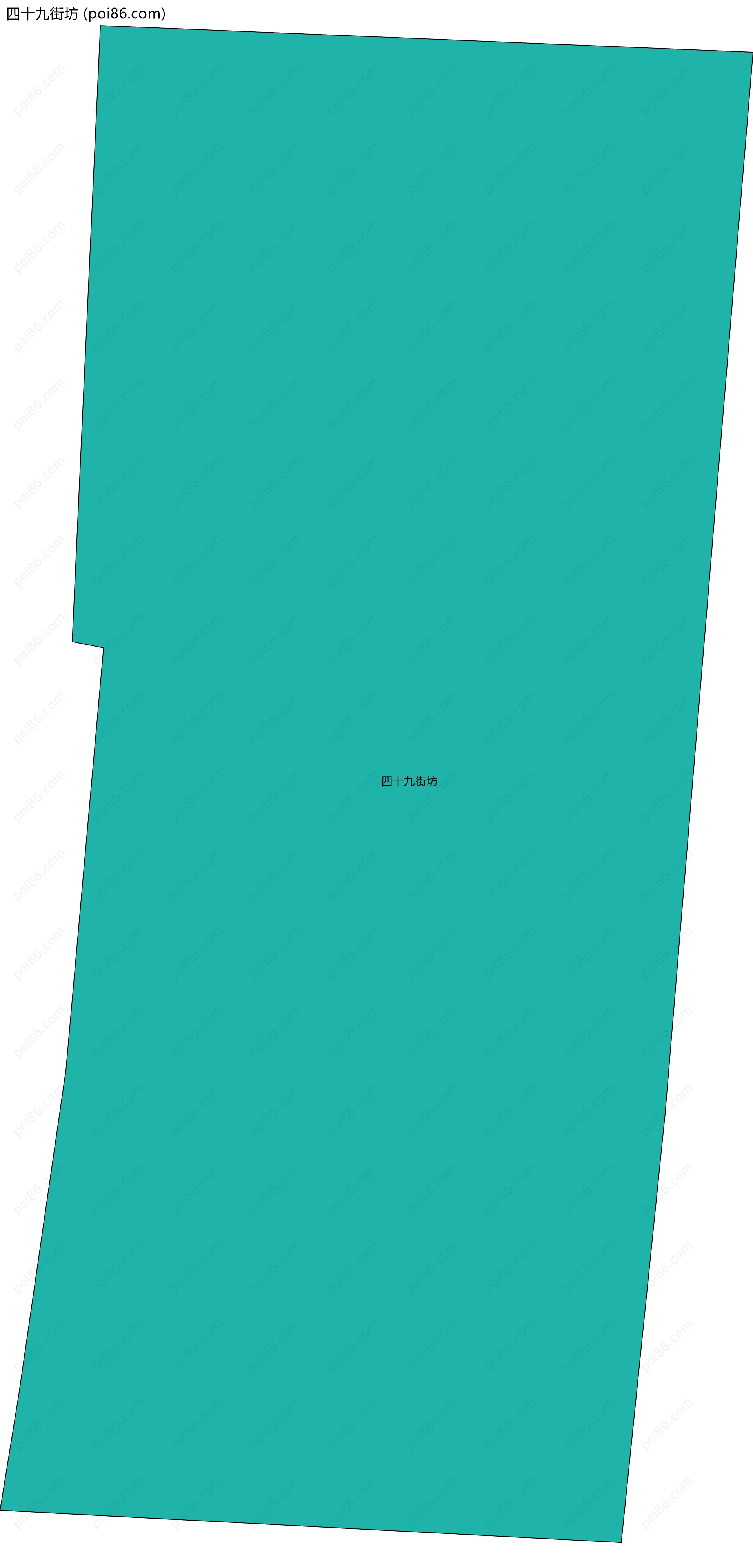 四十九街坊边界地图