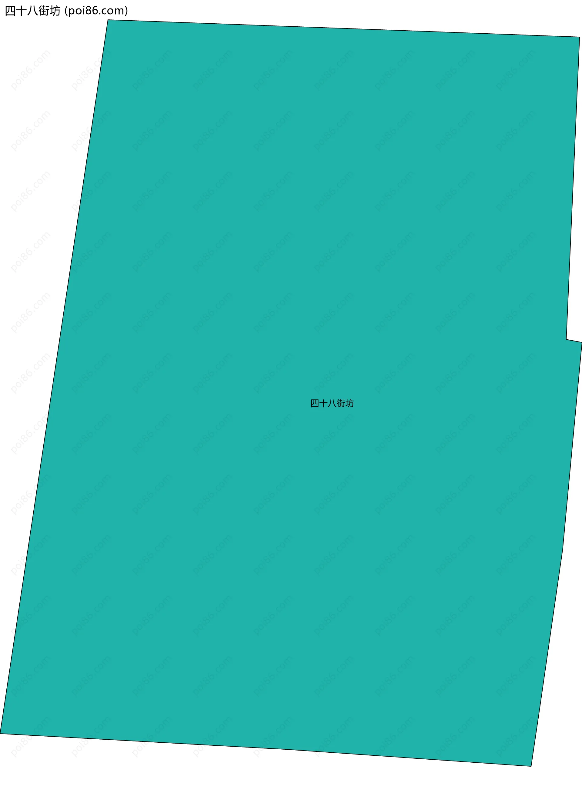 四十八街坊边界地图