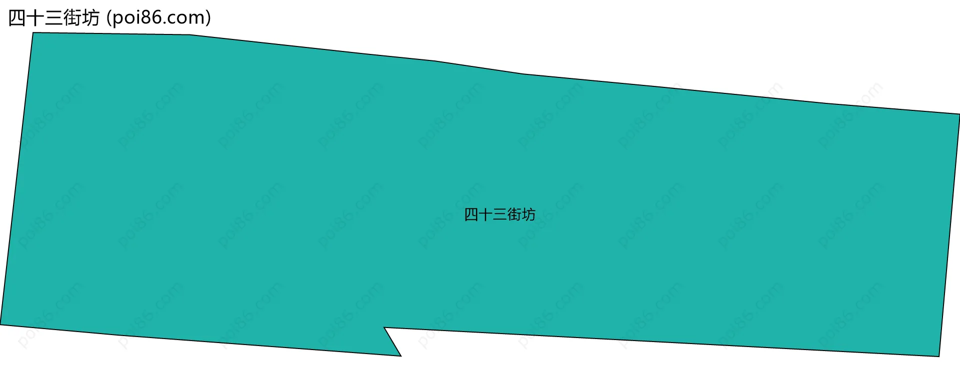 四十三街坊边界地图