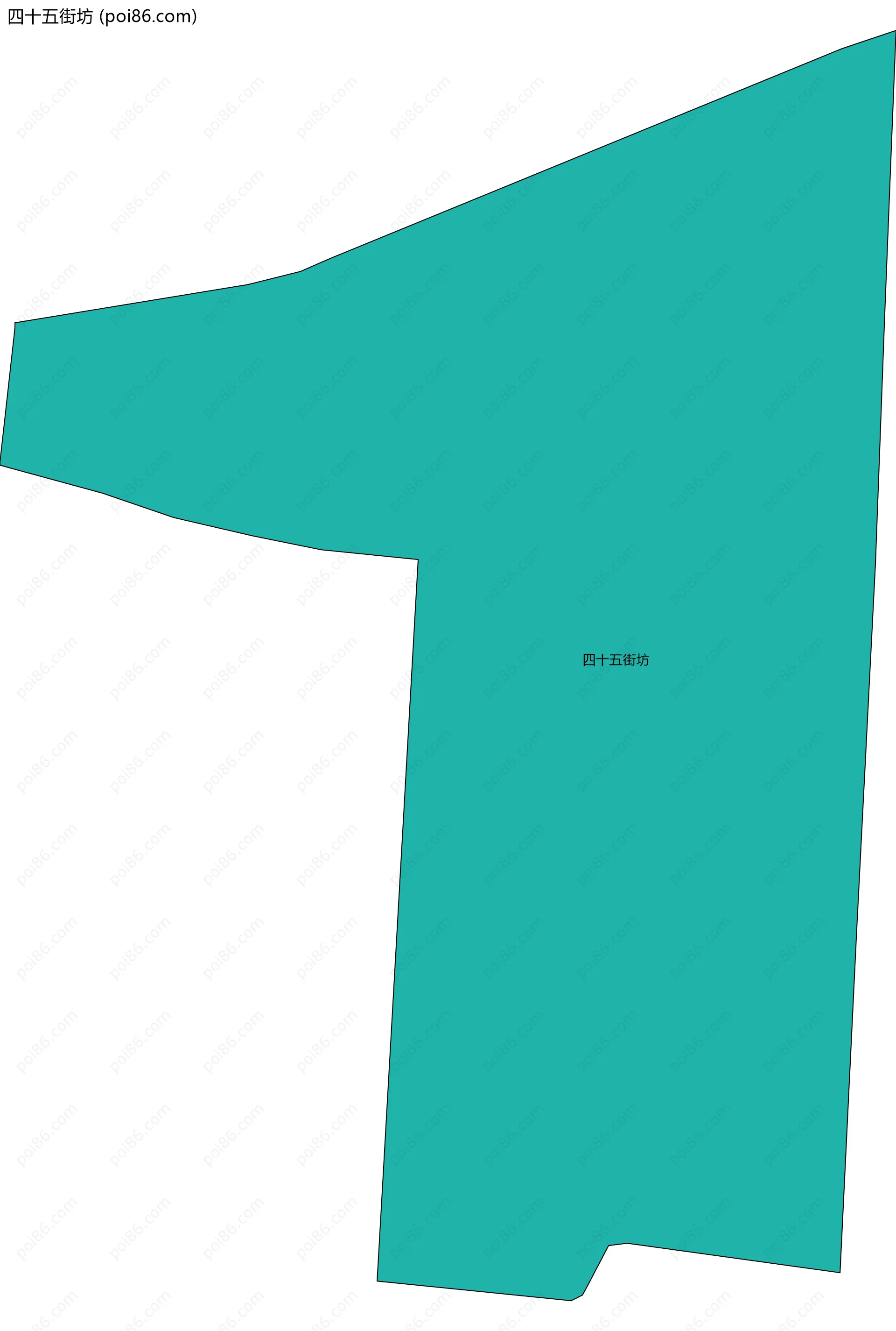 四十五街坊边界地图