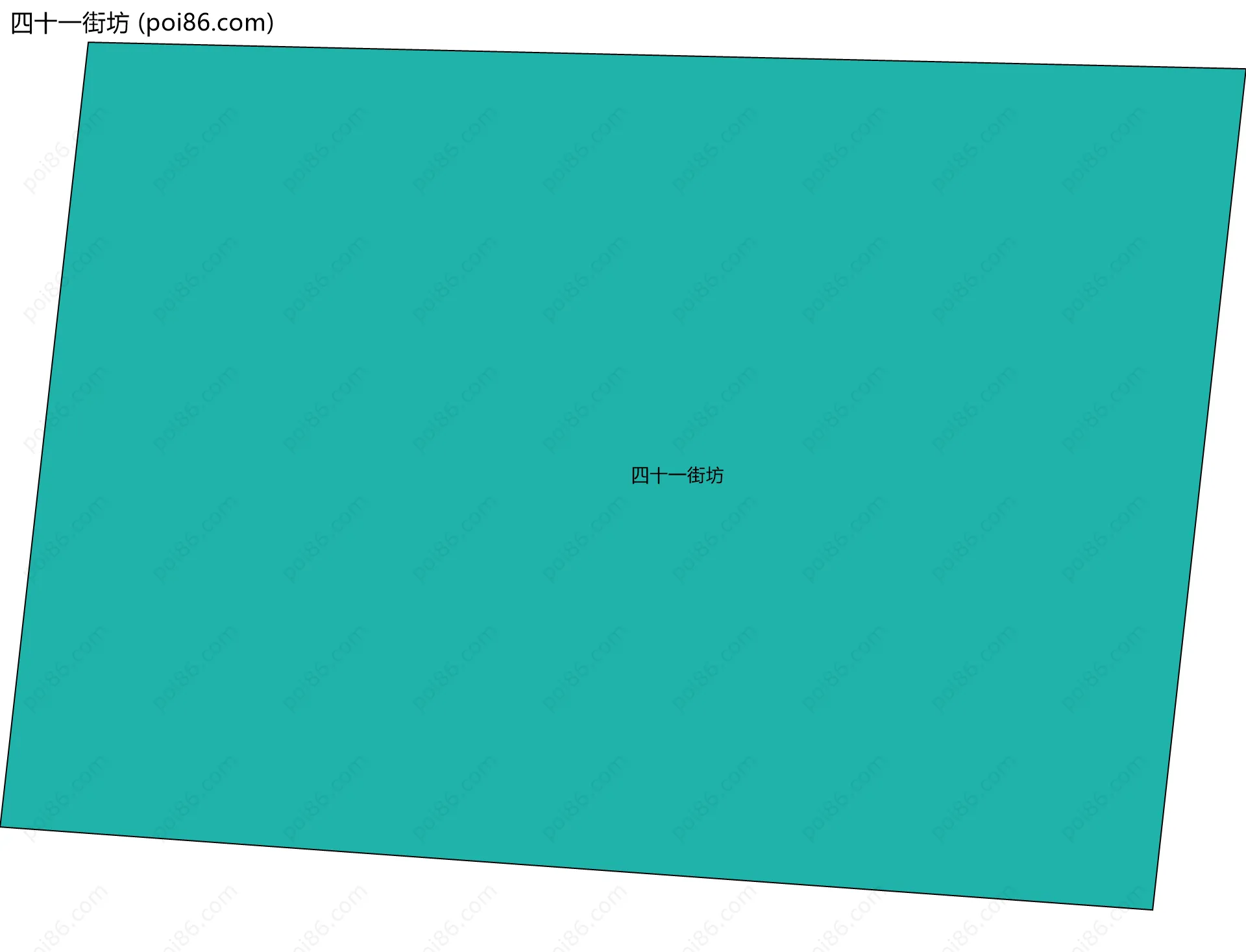 四十一街坊边界地图