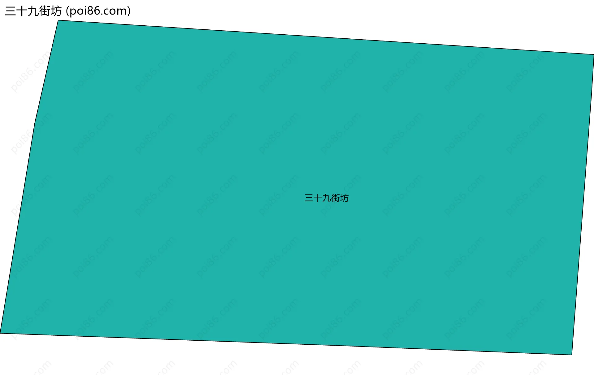 三十九街坊边界地图