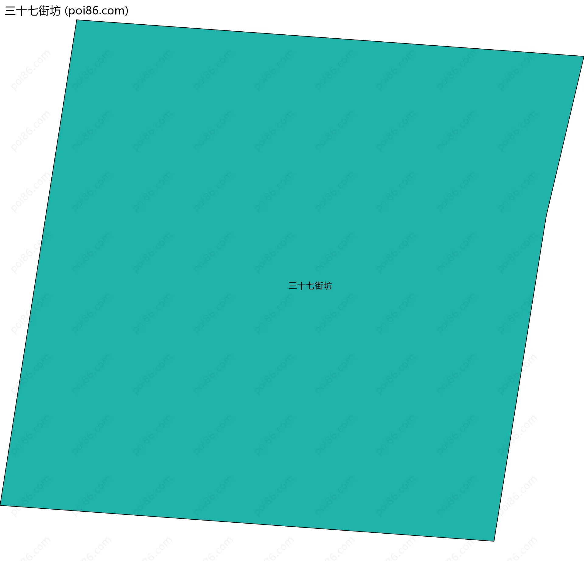 三十七街坊边界地图