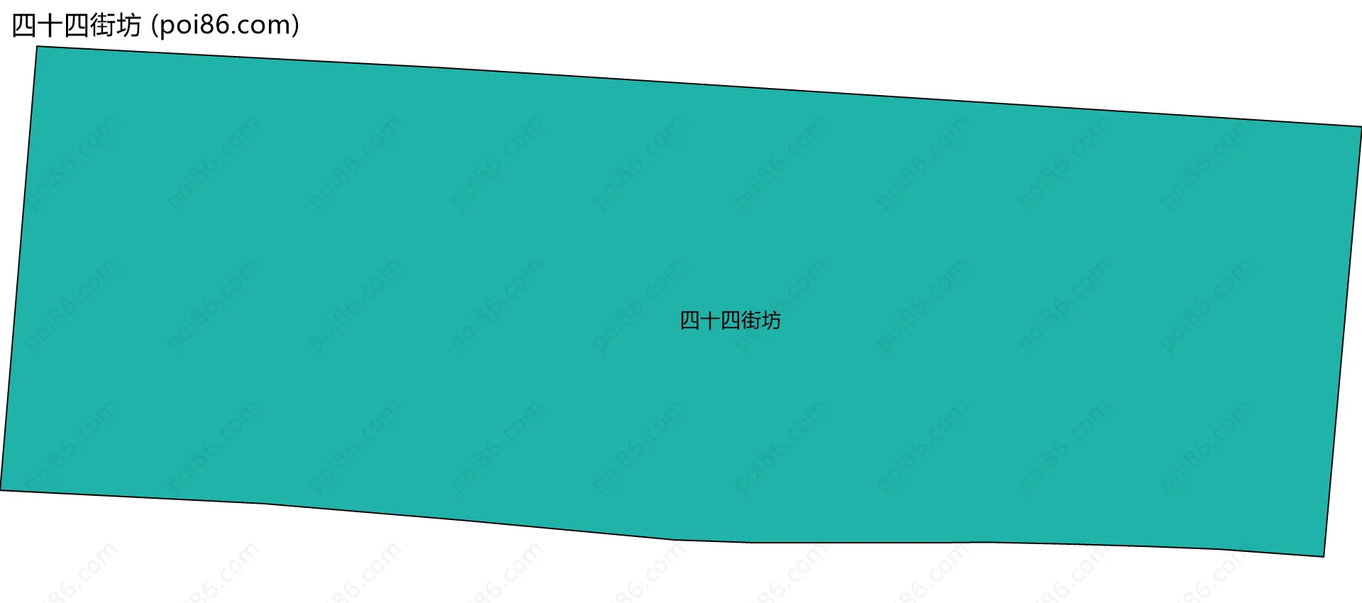 四十四街坊边界地图