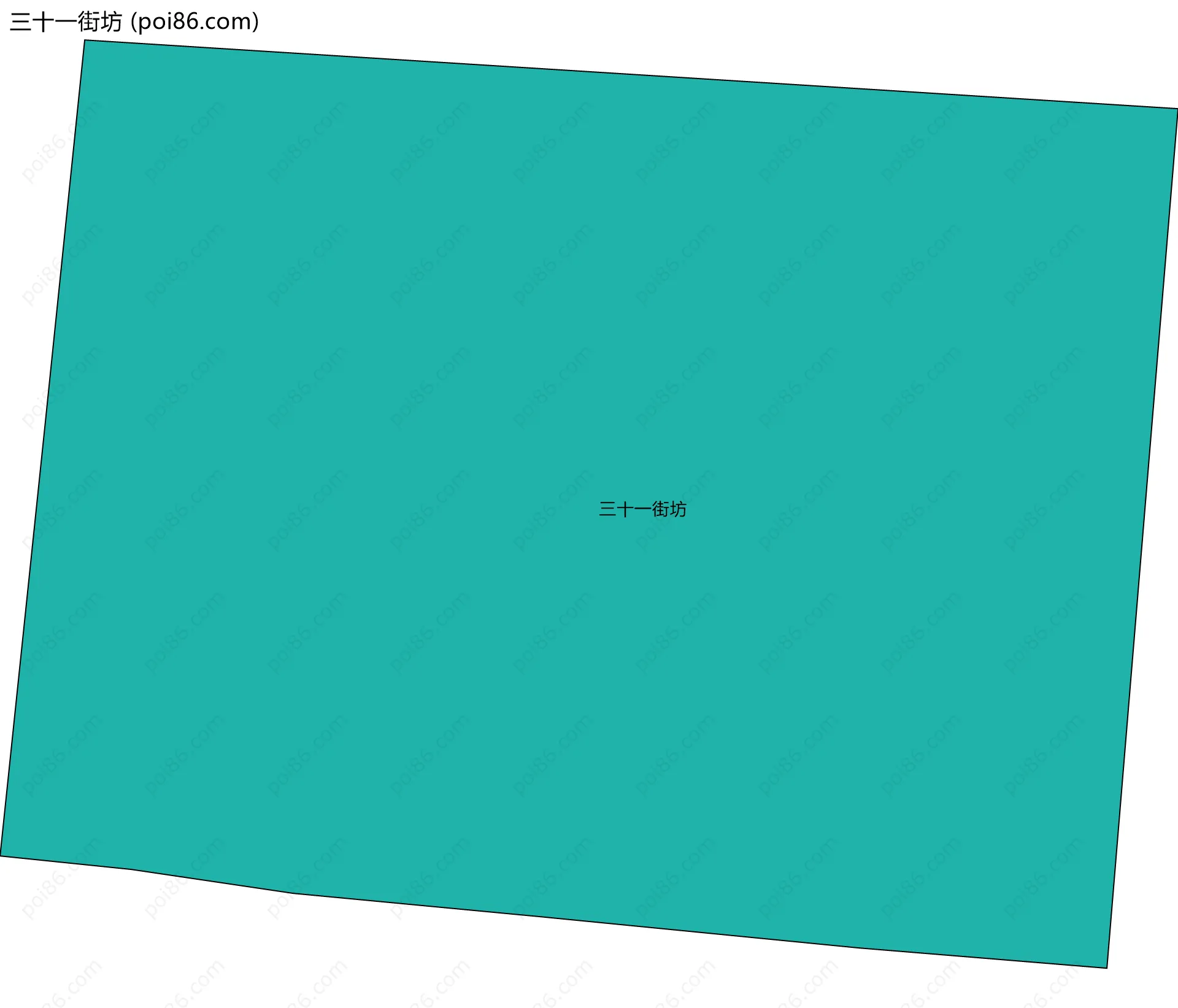 三十一街坊边界地图