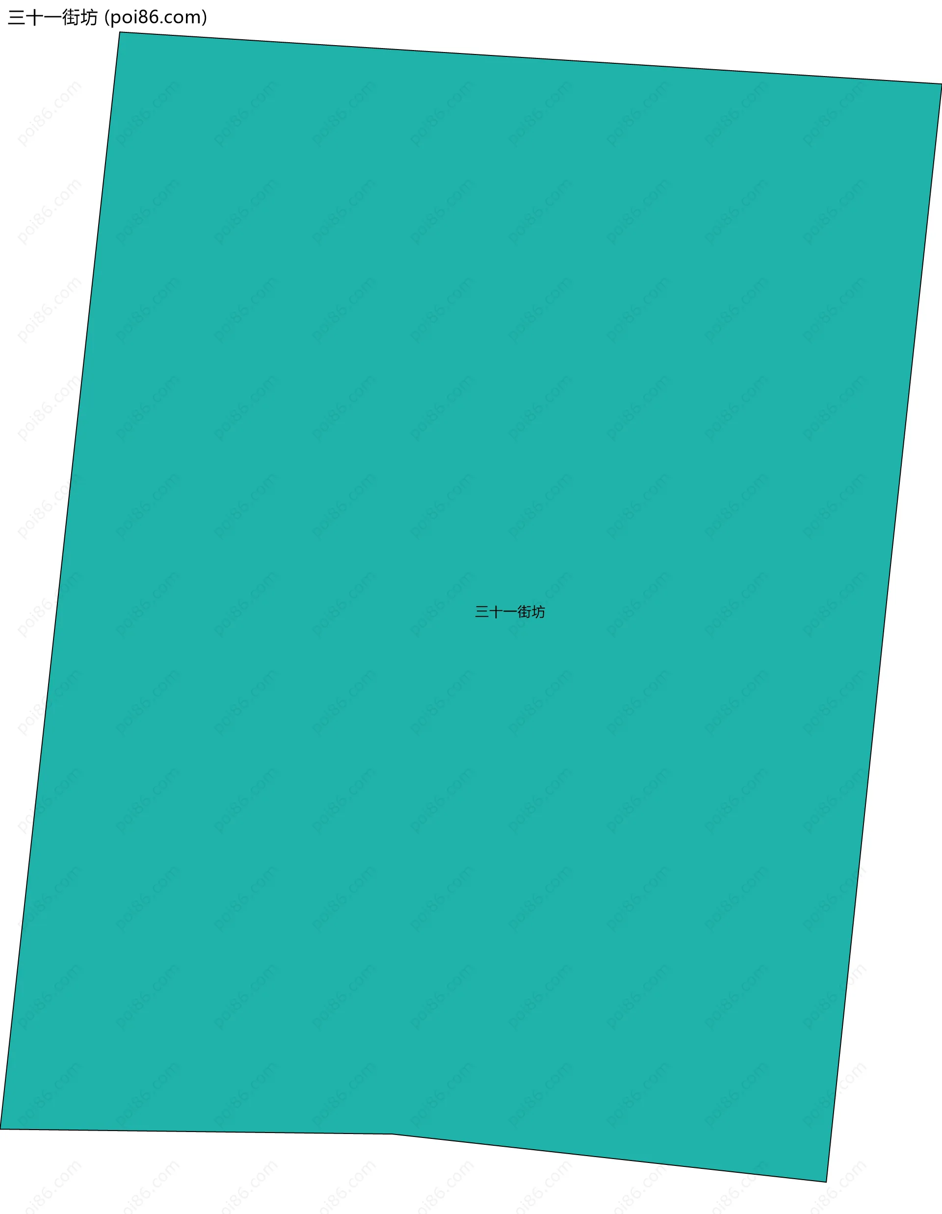 三十一街坊边界地图
