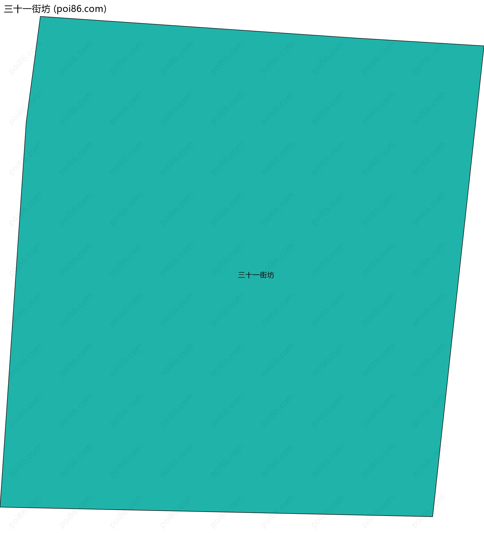 三十一街坊边界地图