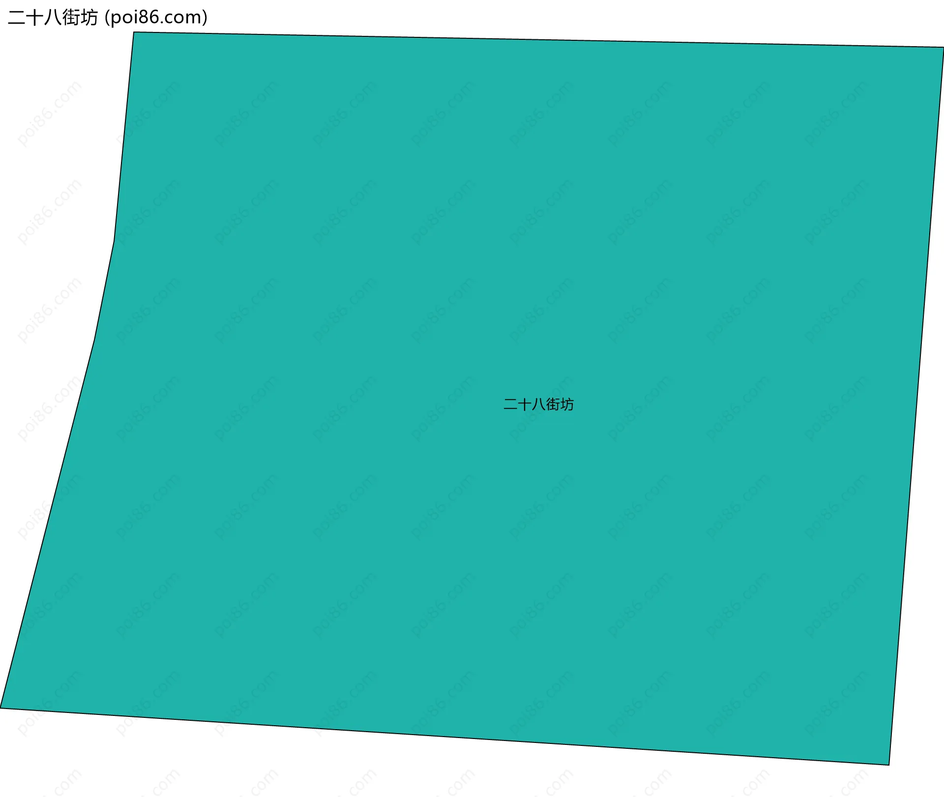 二十八街坊边界地图