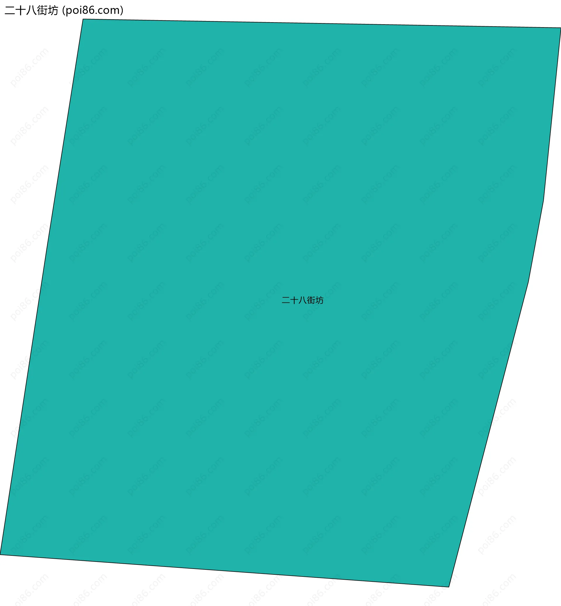 二十八街坊边界地图