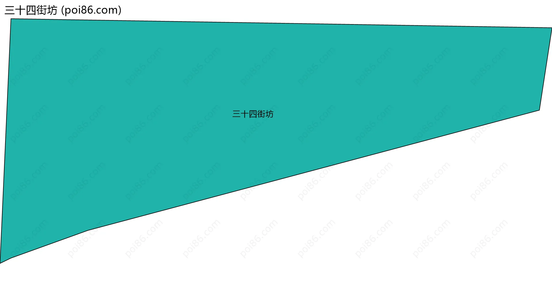 三十四街坊边界地图