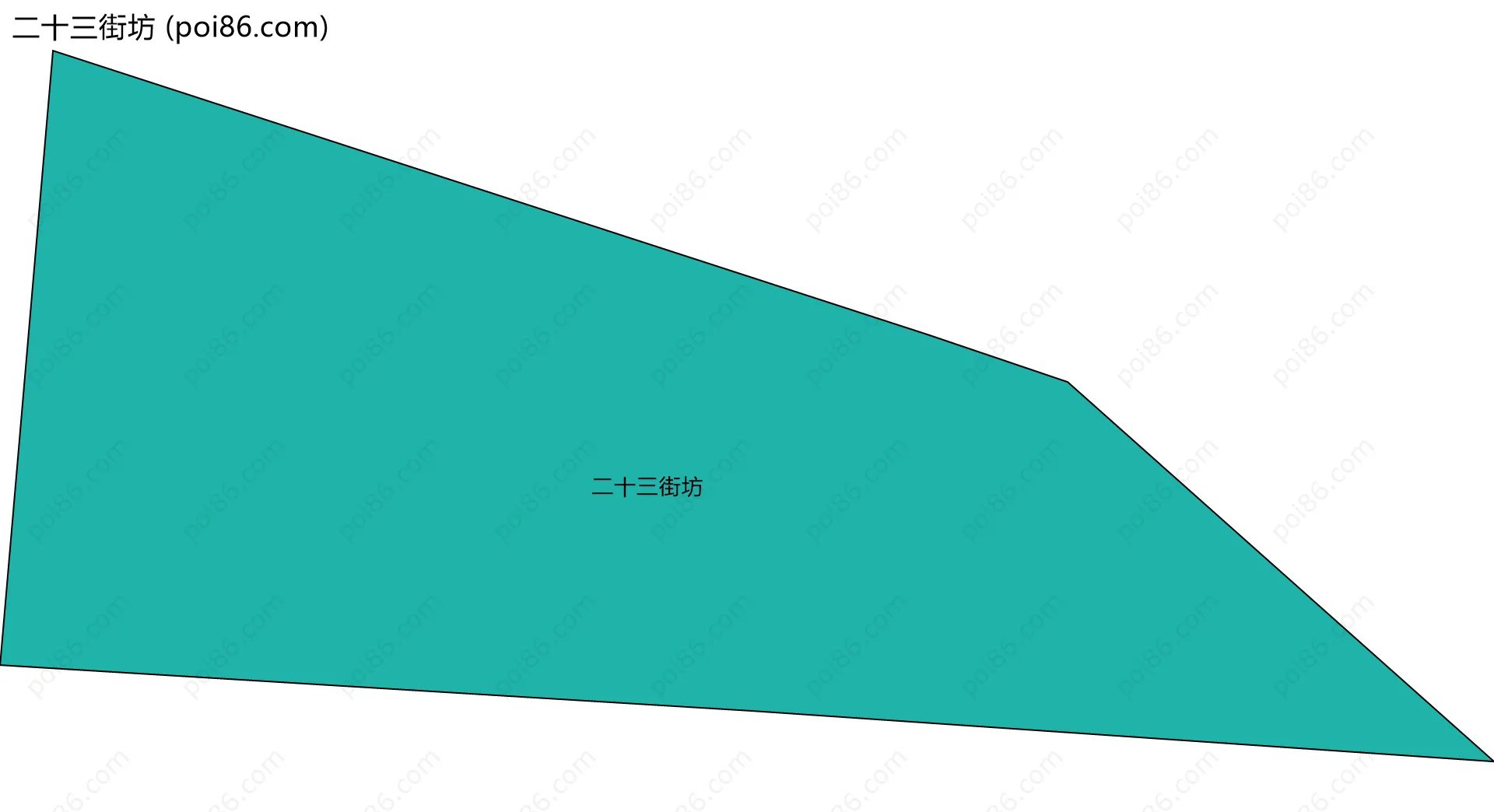 二十三街坊边界地图