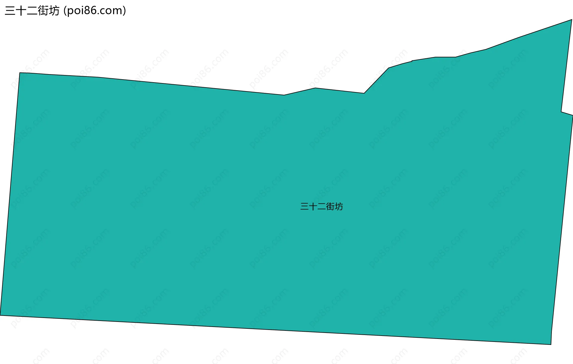 三十二街坊边界地图