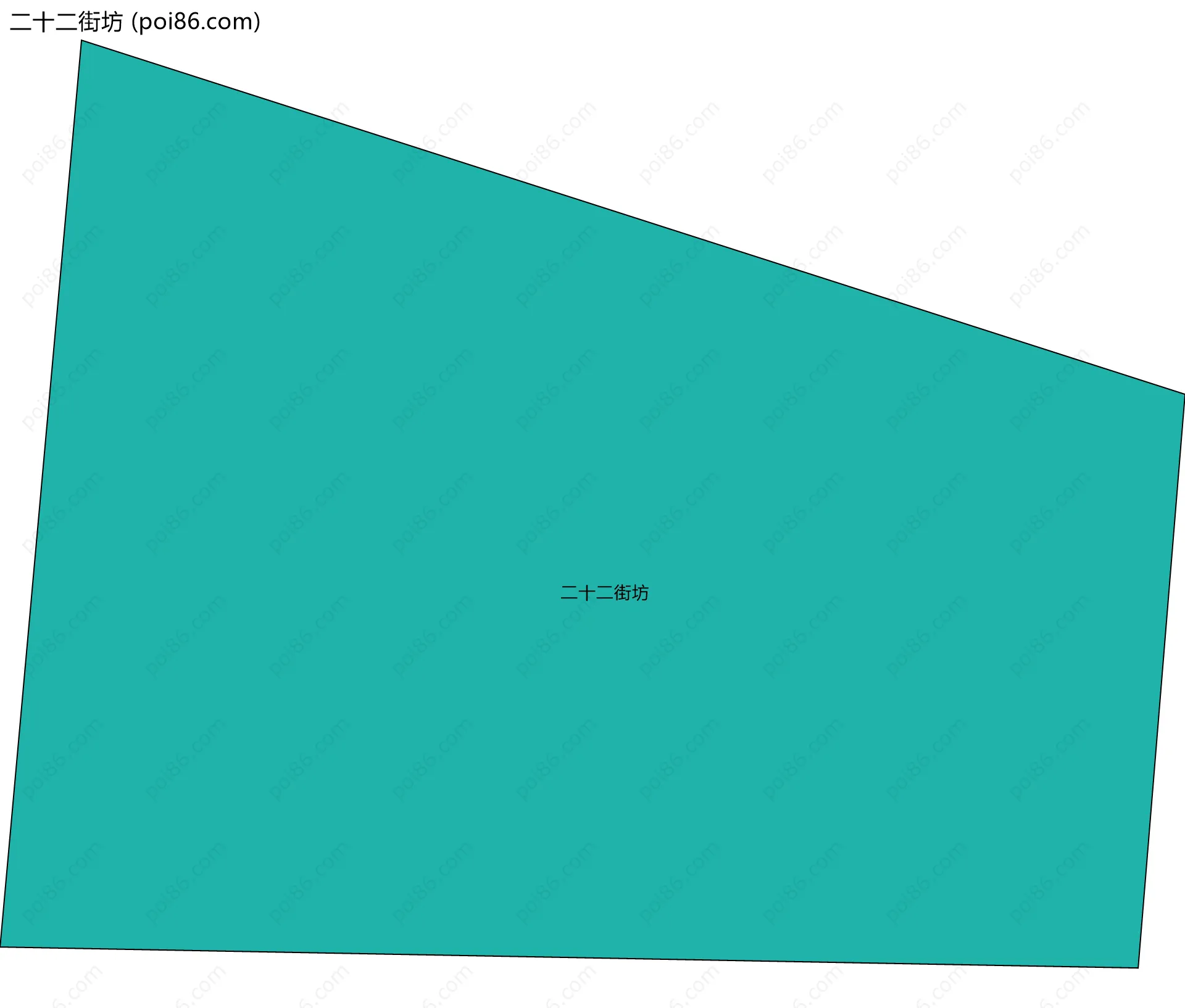 二十二街坊边界地图