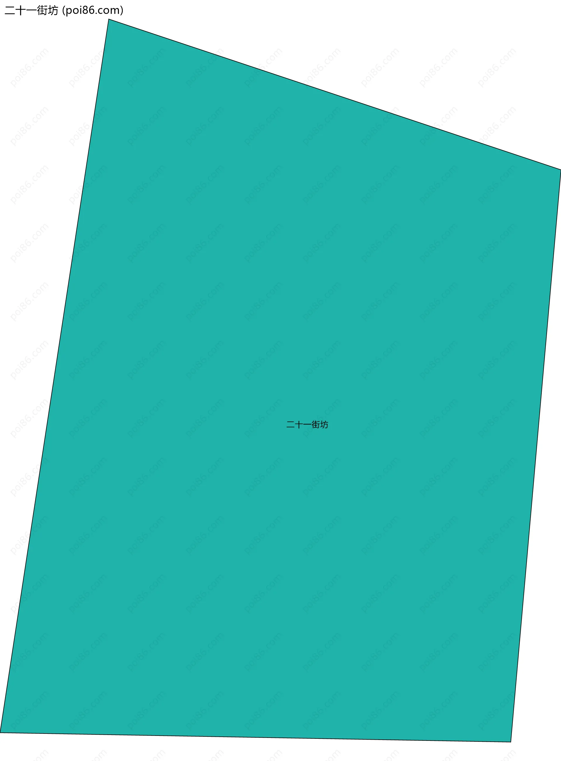 二十一街坊边界地图