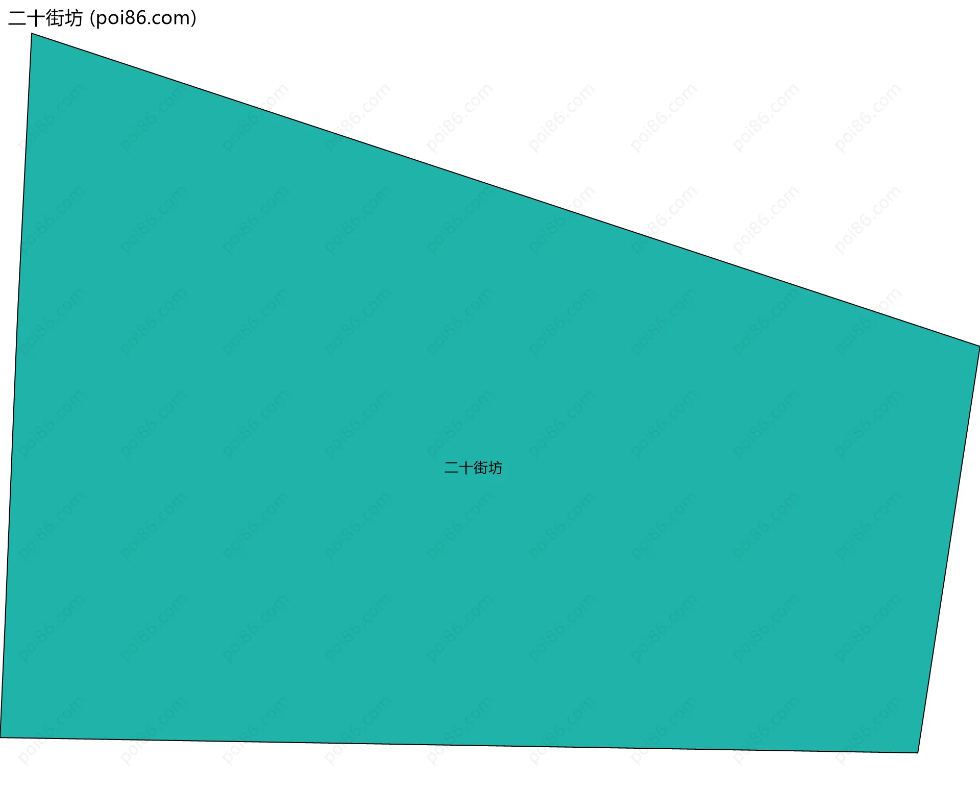 二十街坊边界地图